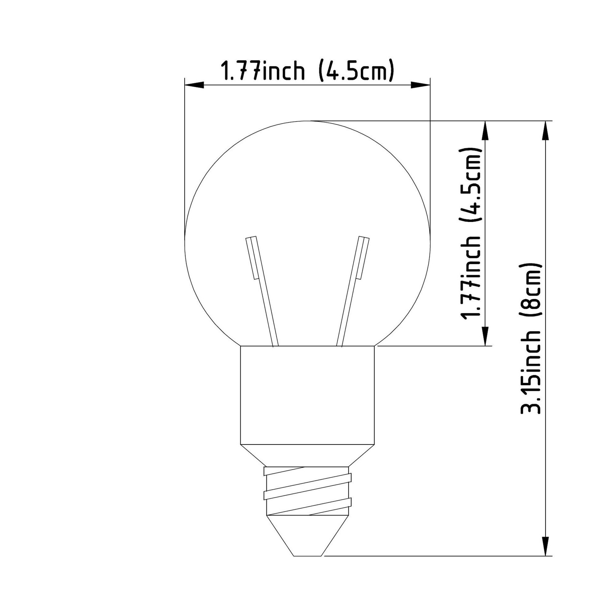 Mercana - Filament E12 25W 3.5H Bulb