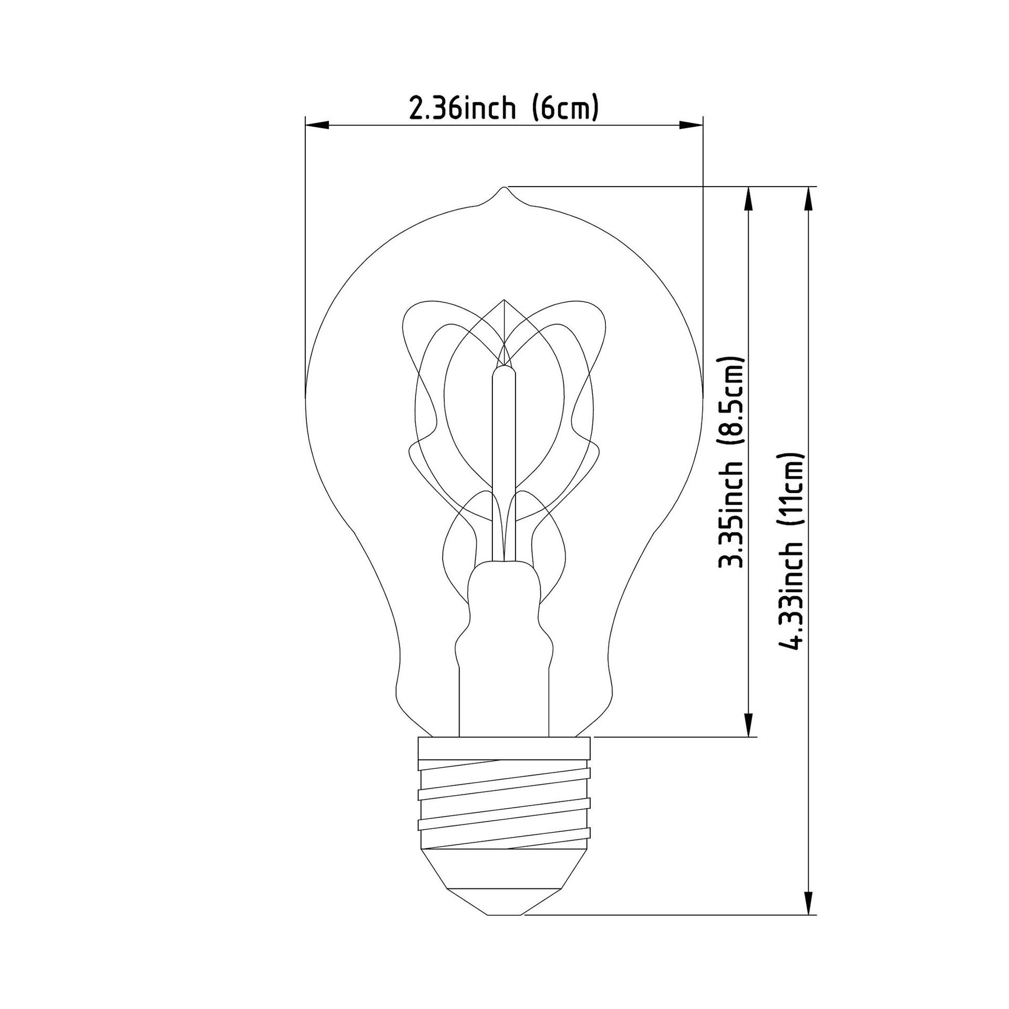 Mercana - Filament E26 40W 4.2H Bulb