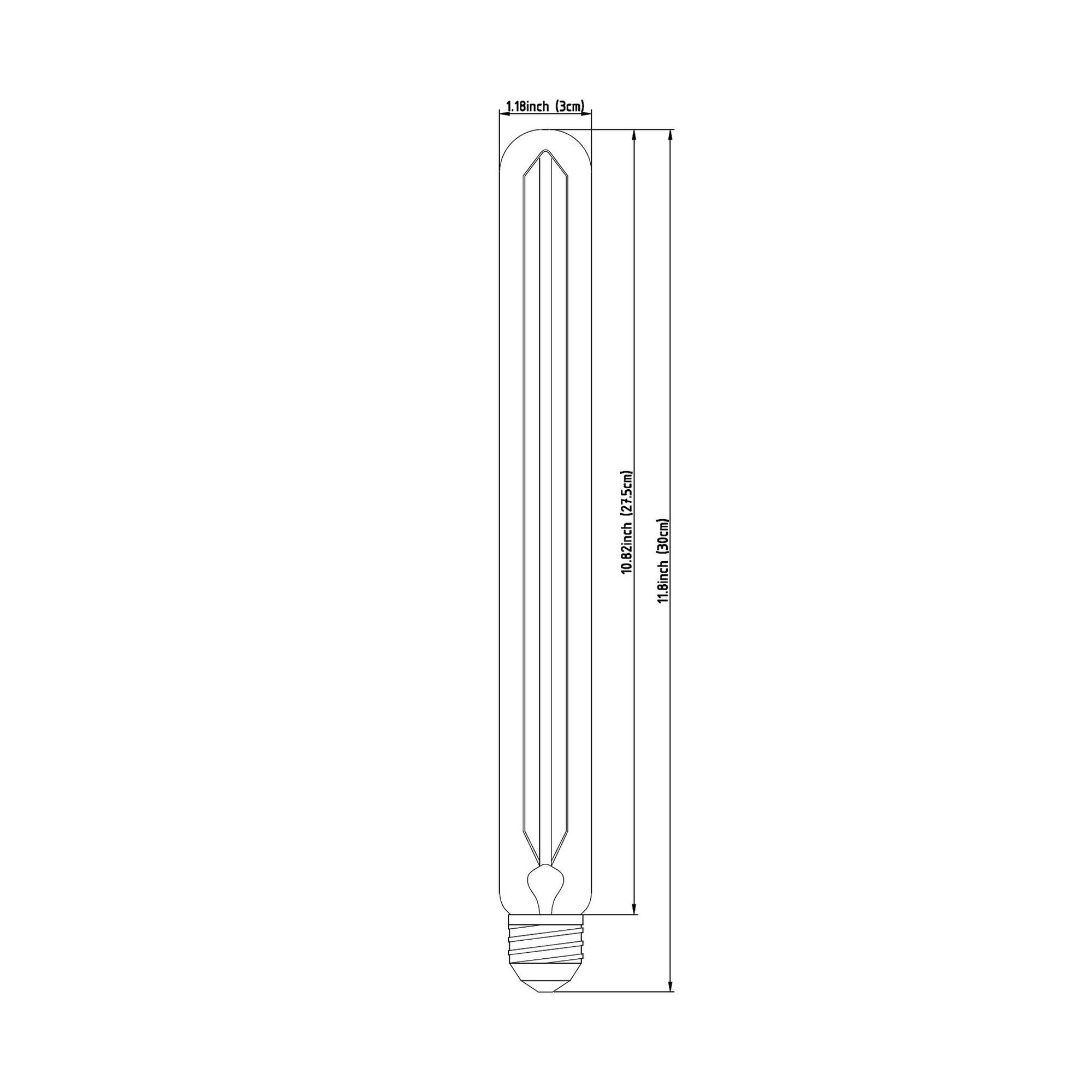 Mercana Filament Tube E26 40W 12H Bulb