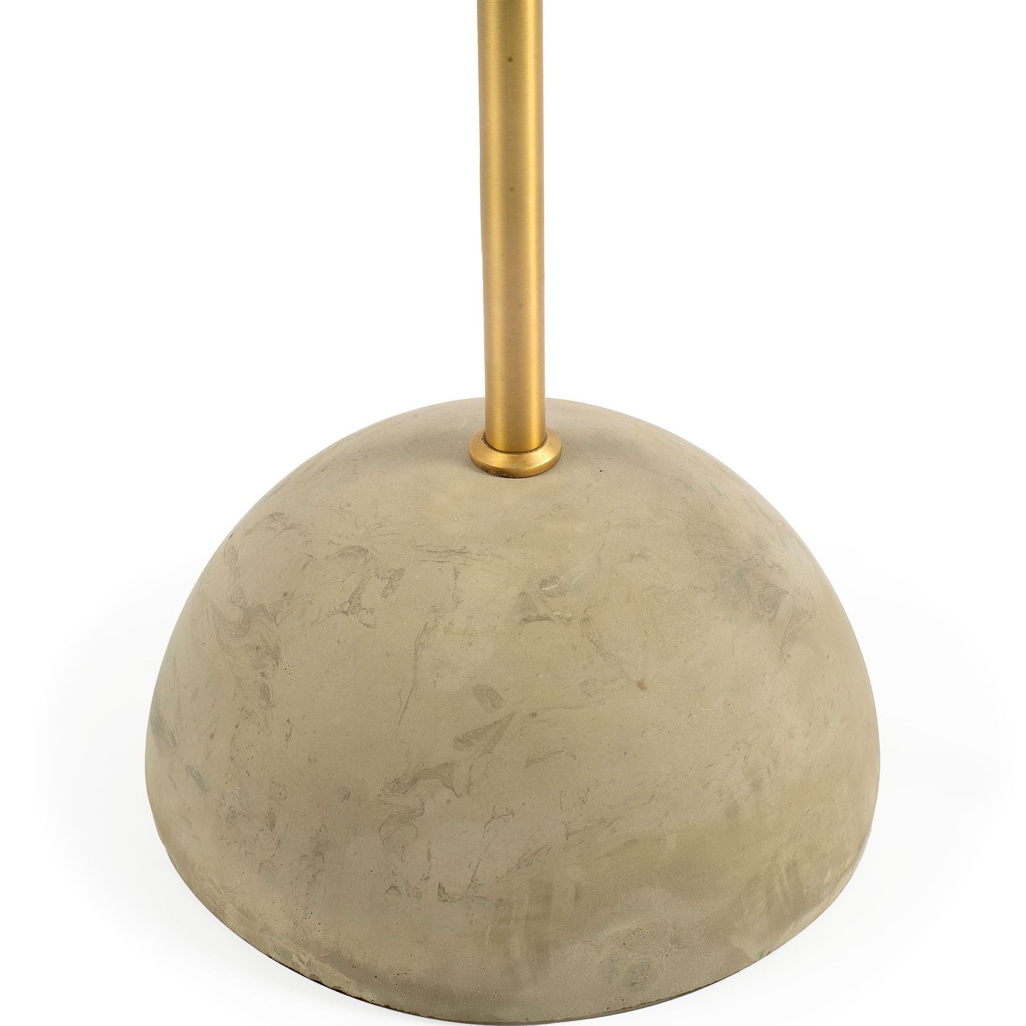 Mercana - Denmark Black/Gold Concrete Base Metal Shade Floor Lamp