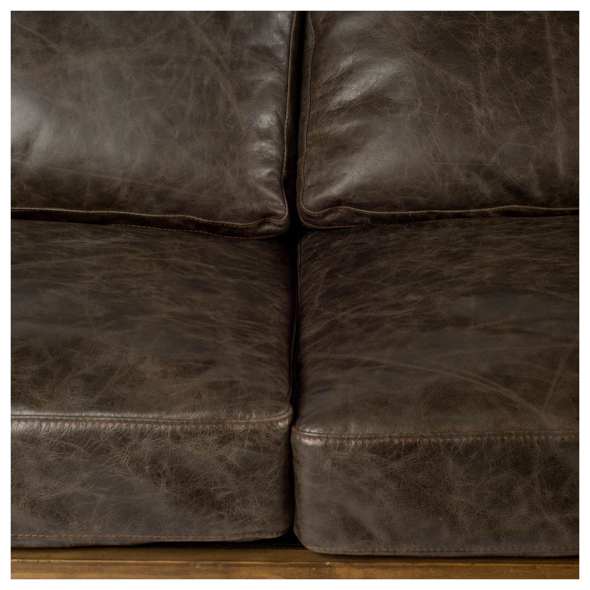 Mercana Colburne 3 Seater Sofa - Brown, Leather