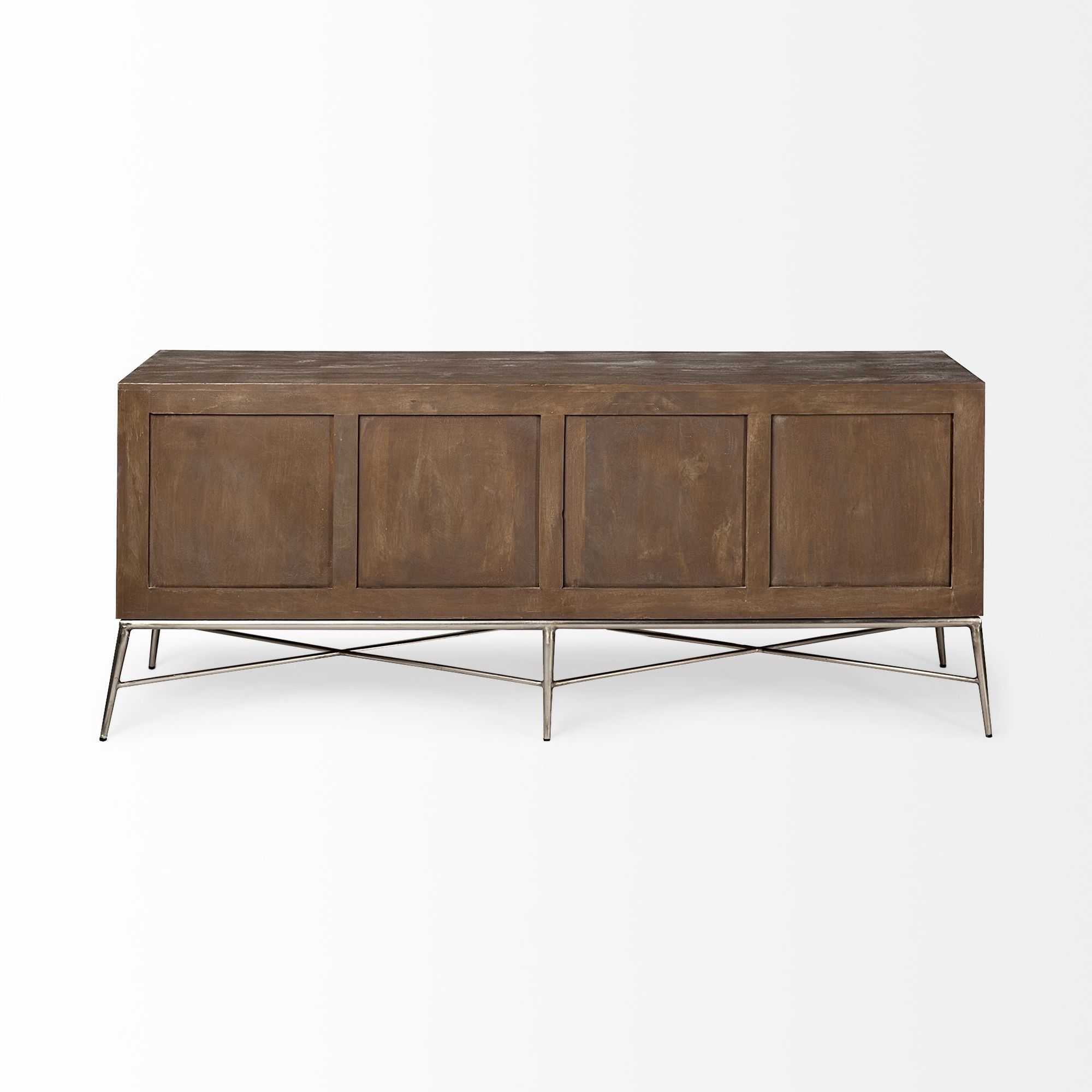 Mercana Swordfish Sideboard - Brown, Wood/Metal