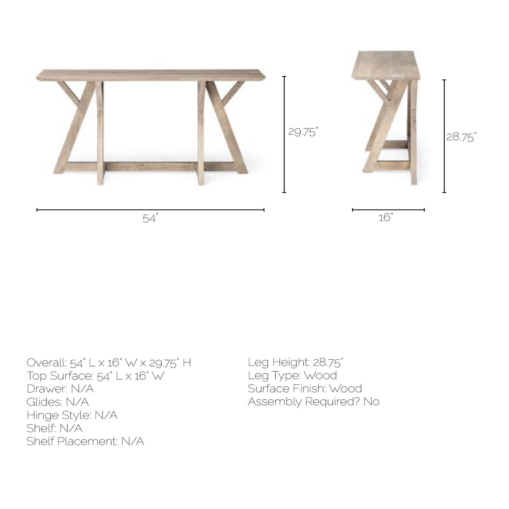 Mercana Jennings Console Table - Brown