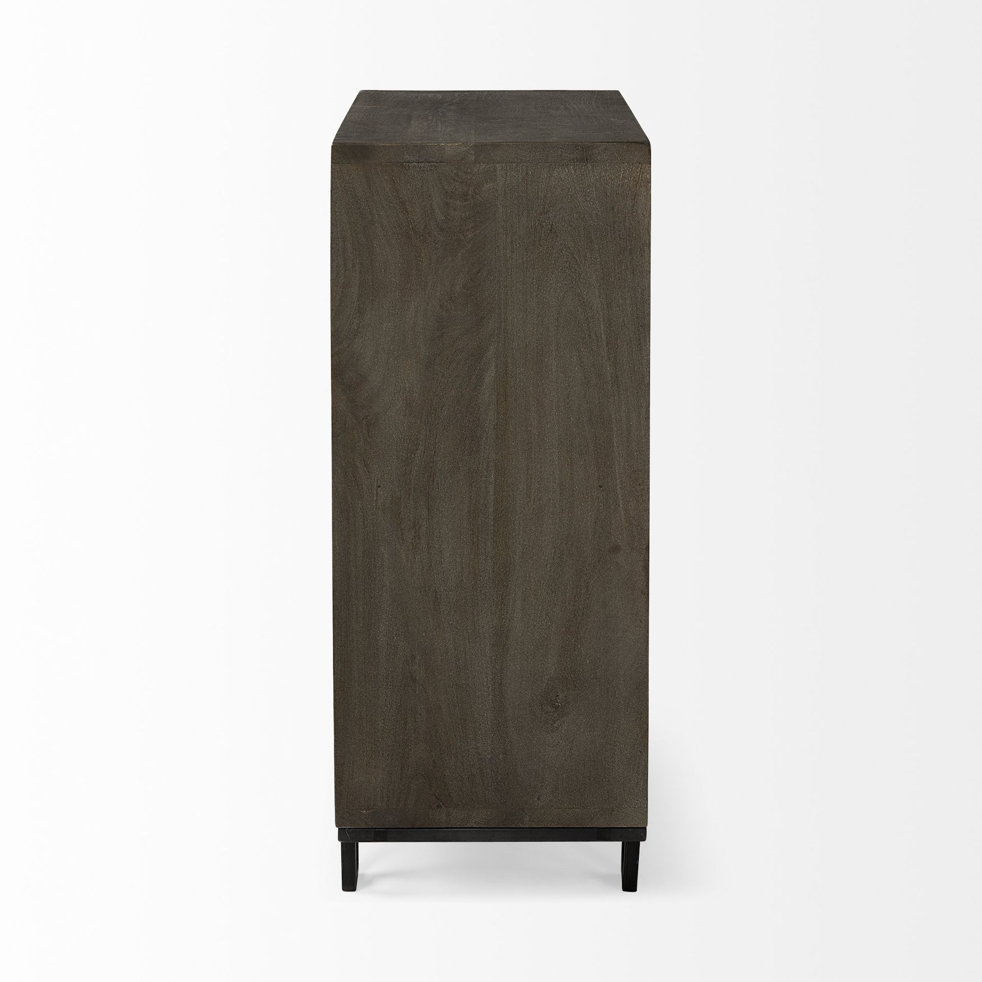 Mercana - Argyle I Dark Brown And Metal 2 Door Accent Cabinet