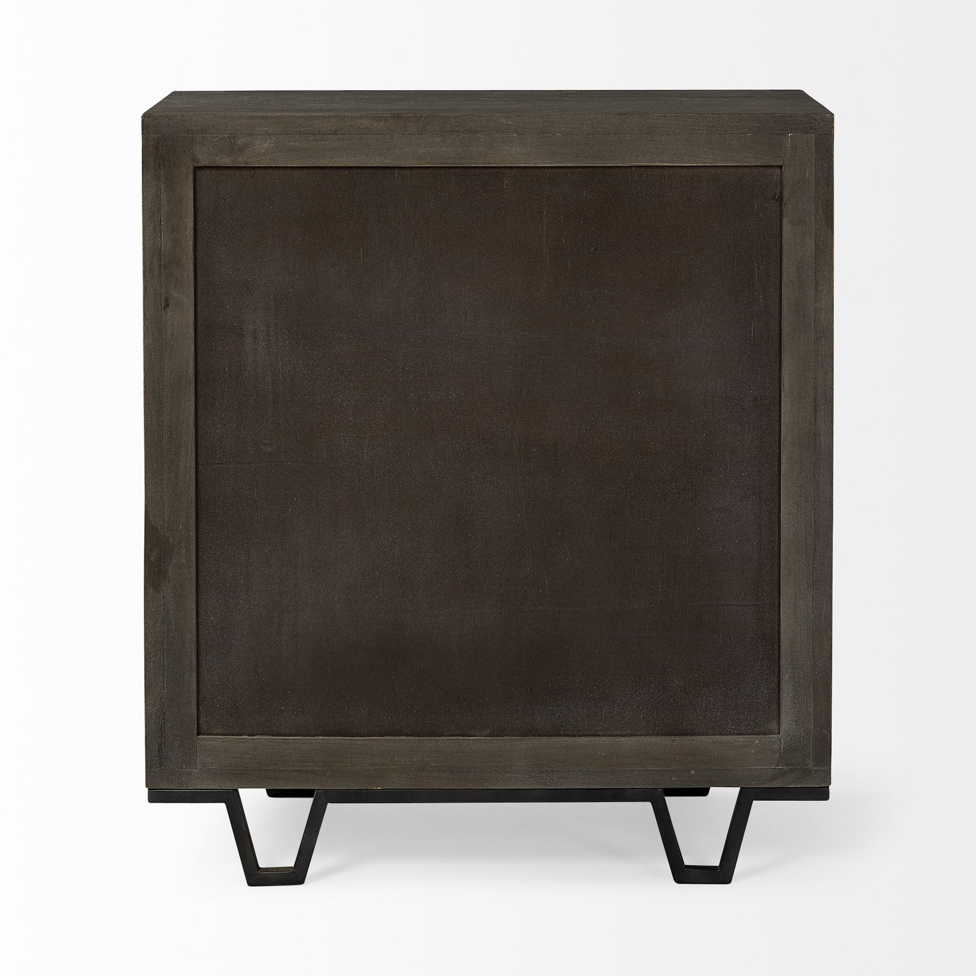 Mercana - Argyle I Dark Brown And Metal 2 Door Accent Cabinet