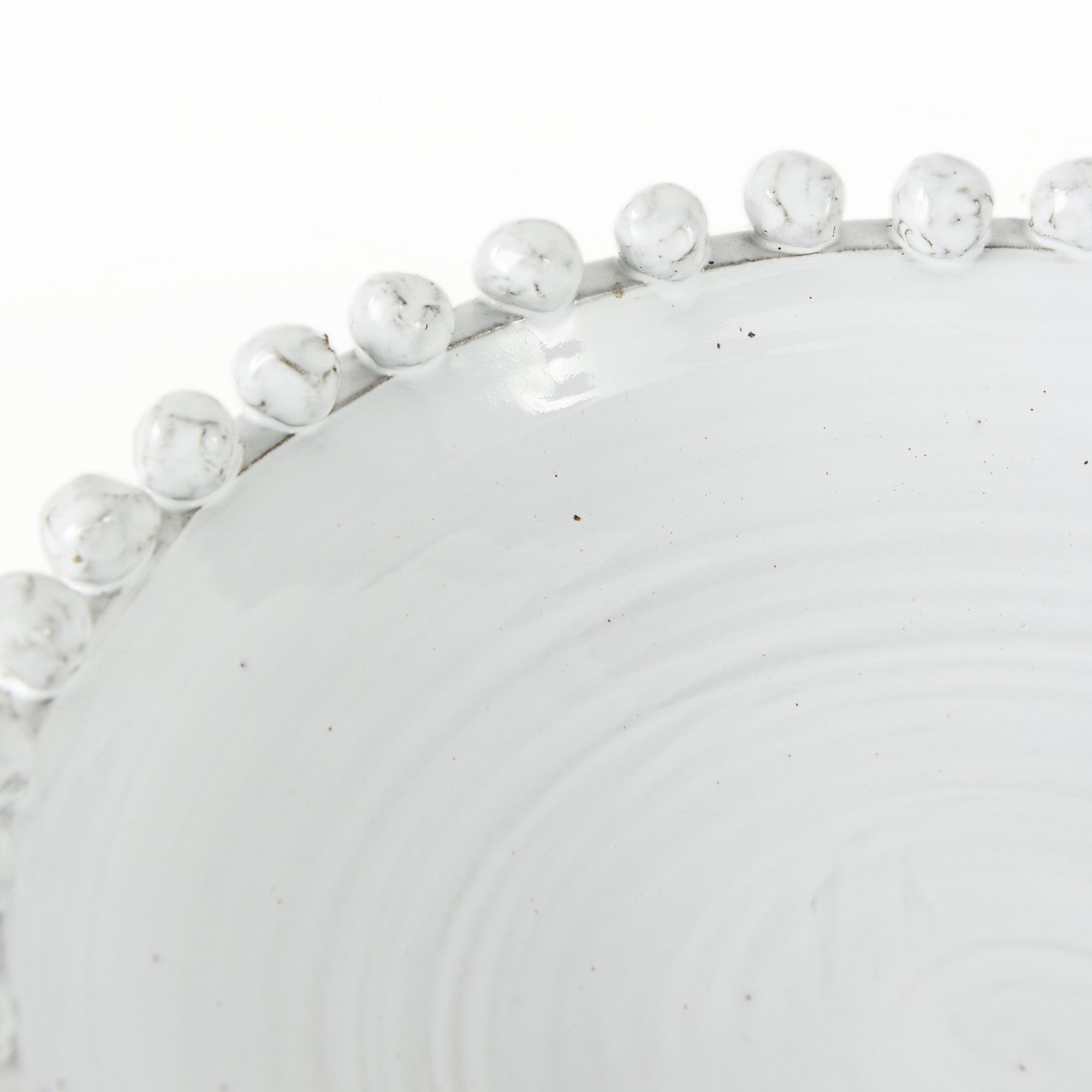 Mercana - Basin 16" Round Off-White Glazed Decorative Bowl