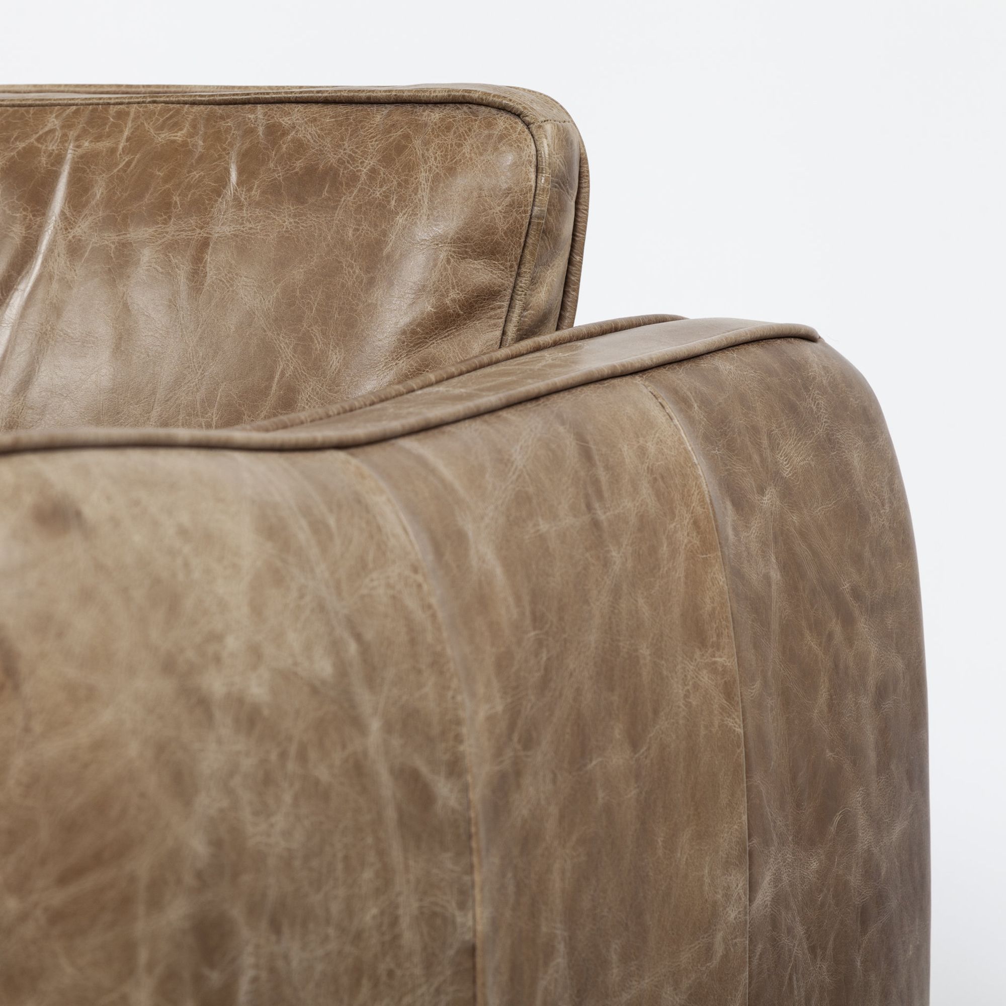 Mercana - Cobain 2 Seater Sofa in Brown, Leather