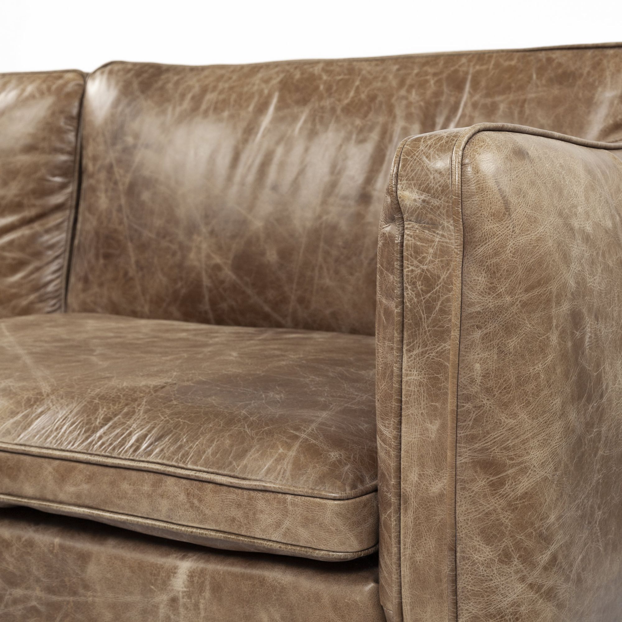 Mercana - Cobain 2 Seater Sofa in Brown, Leather