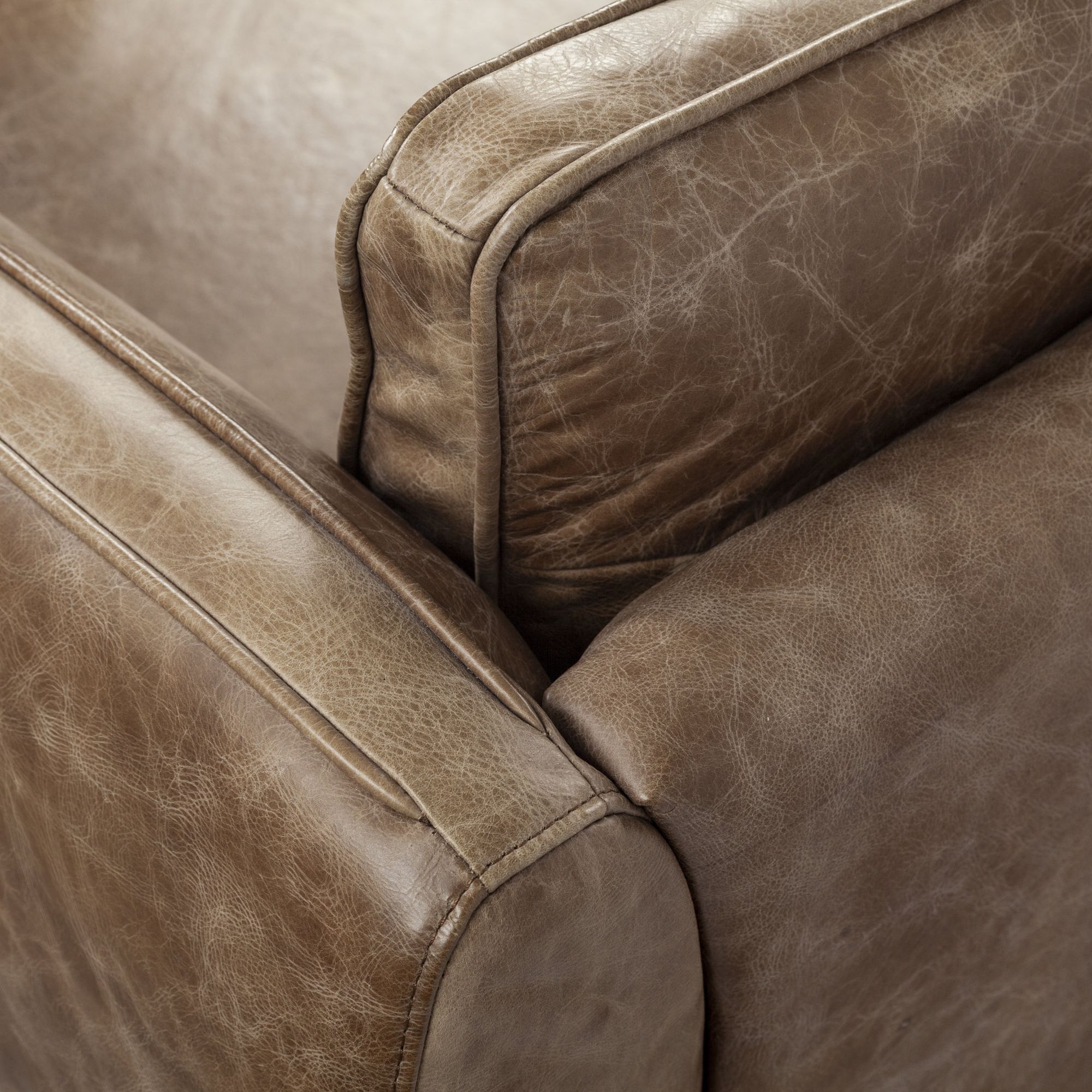 Mercana - Cobain 2 Seater Sofa in Brown, Leather