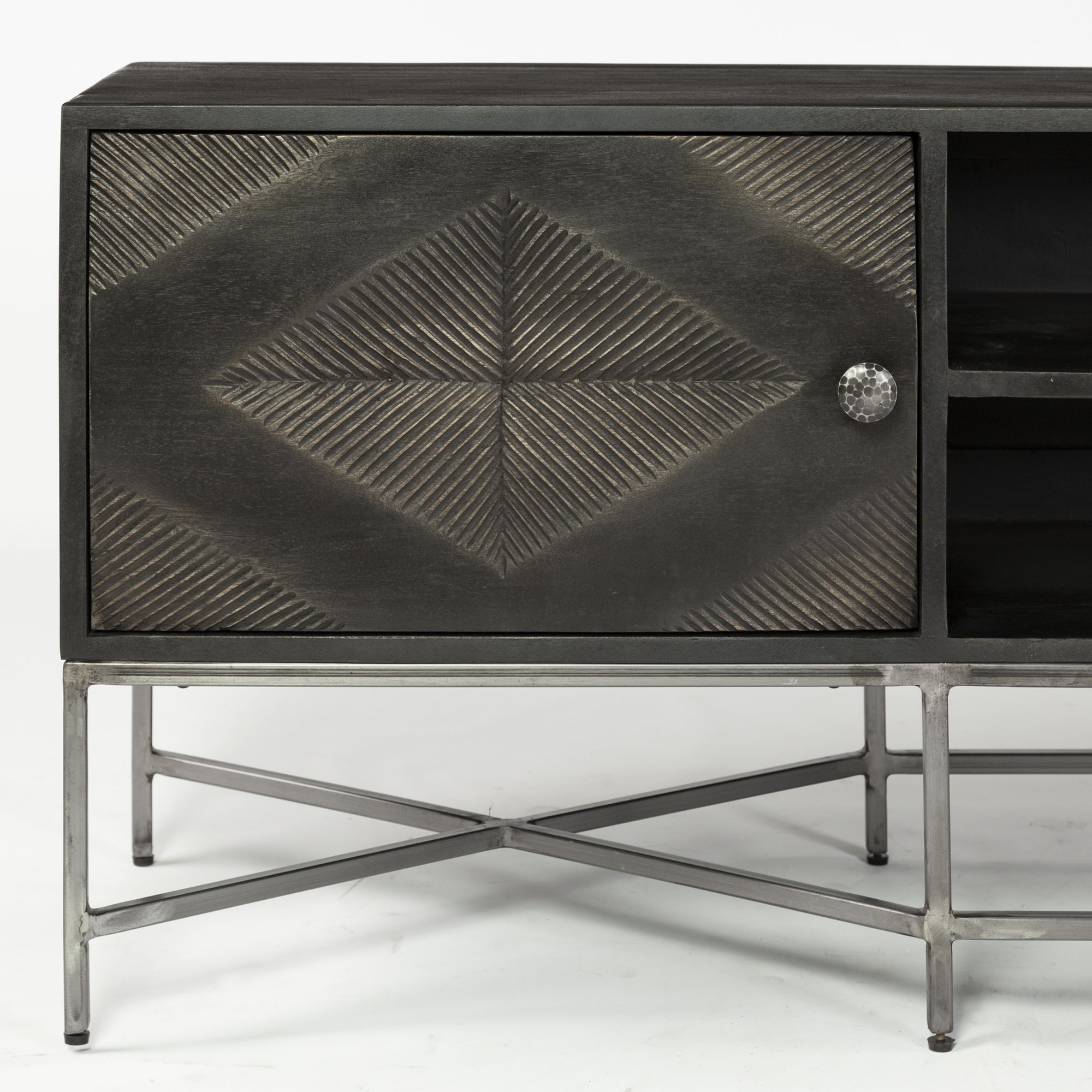 Mercana - Hogarth Media Console in Dark Brown, Wood