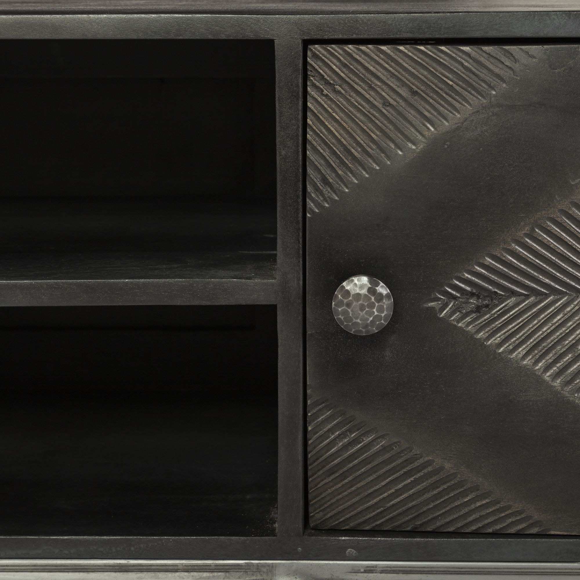 Mercana - Hogarth Media Console in Dark Brown, Wood