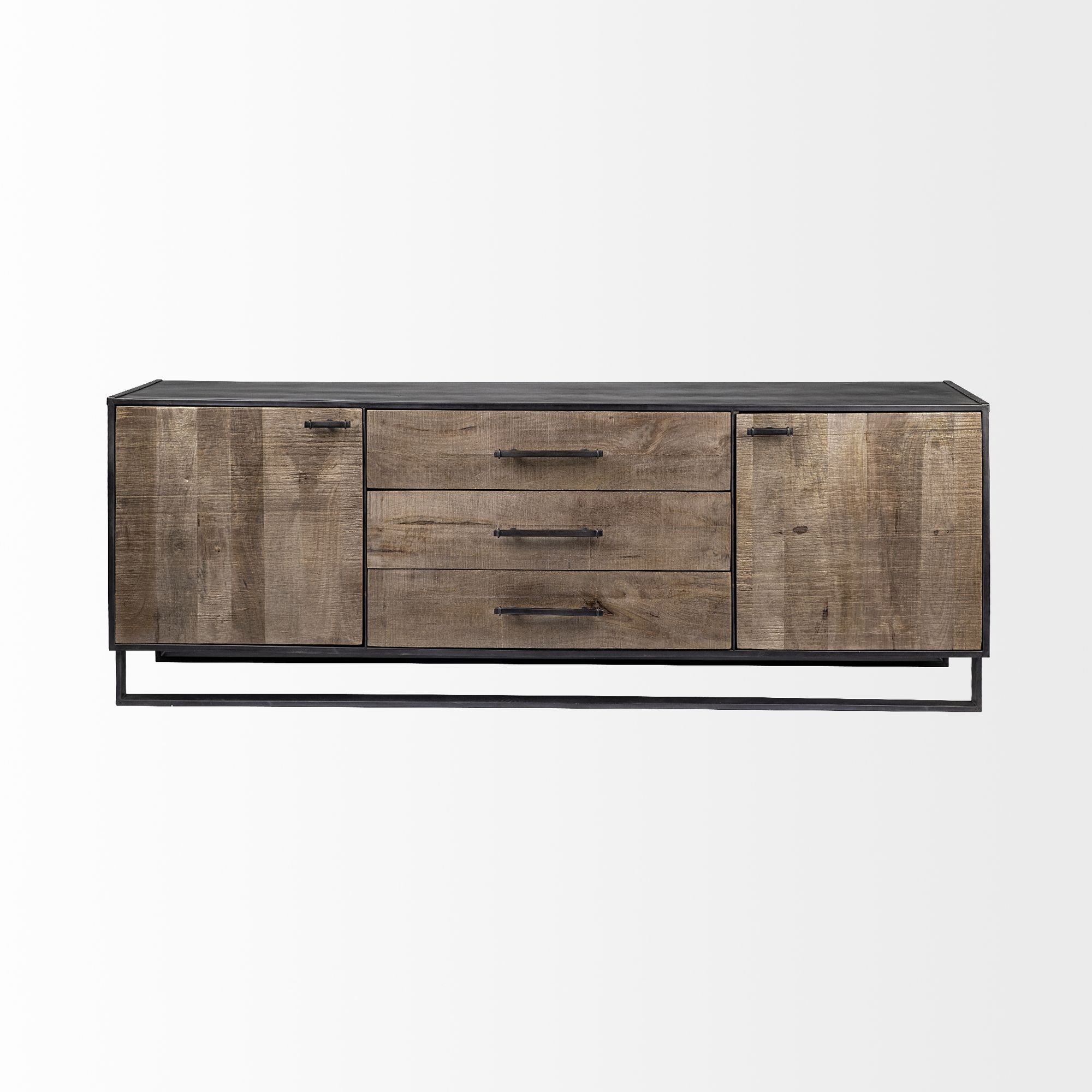 Mercana Alvin Sideboard - Brown, Wood/Metal