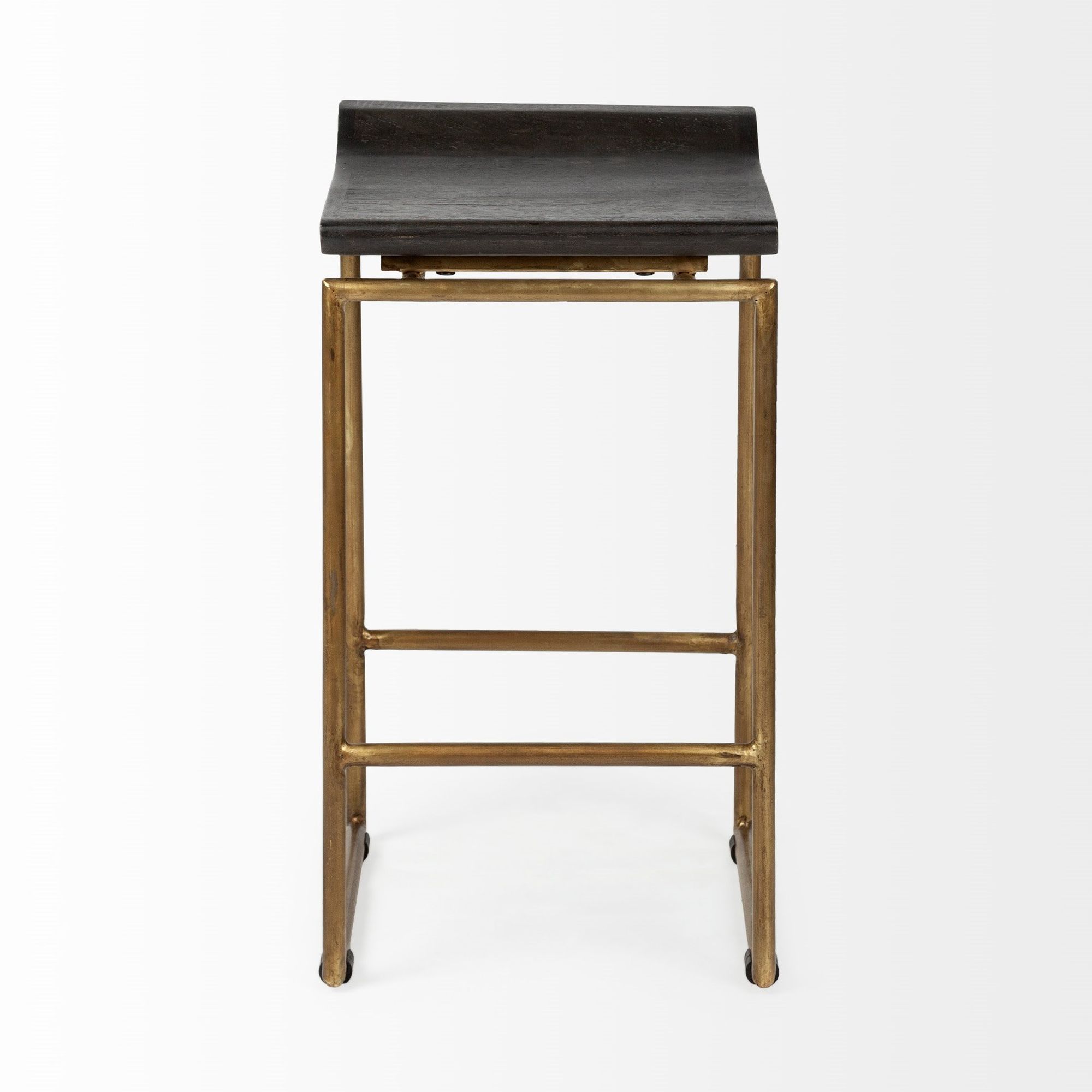 Mercana Givens 26" Counter Stool - Brown/Gold