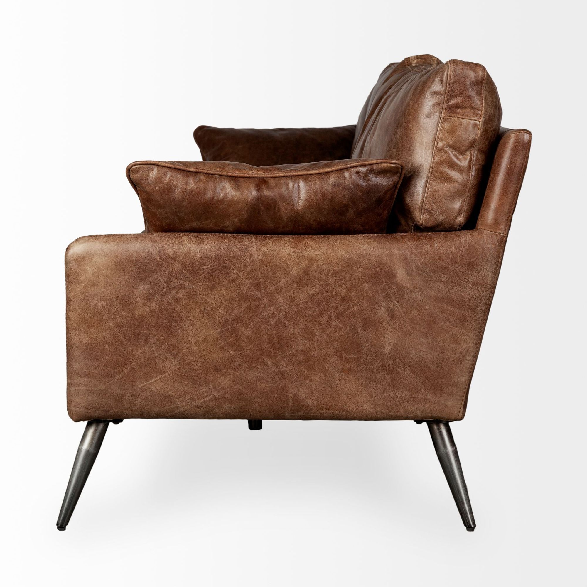 Mercana Cochrane 3 Seater Sofa - Brown, Leather