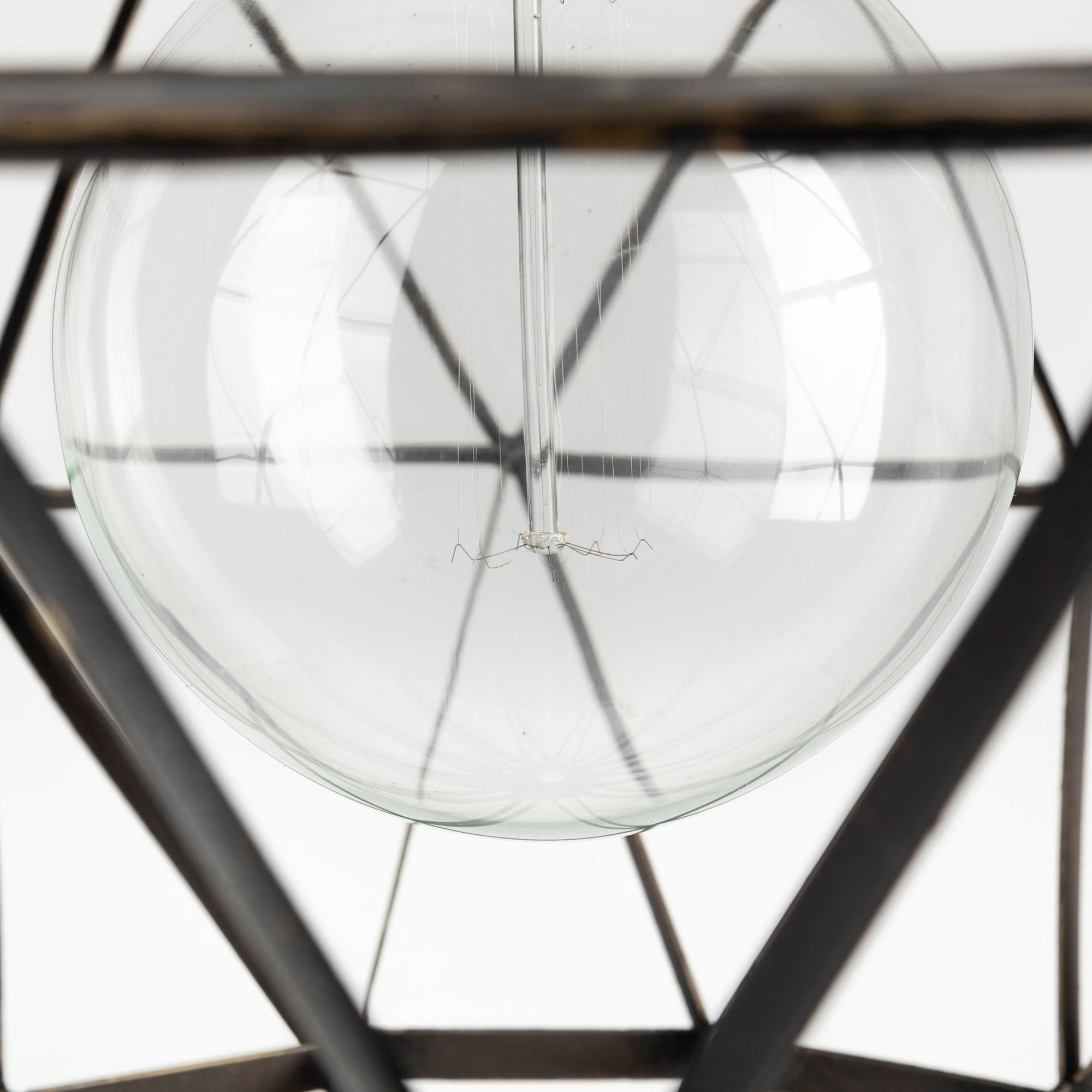 Mercana - Dyson I Black Metal Triangular Orb Pendant Light