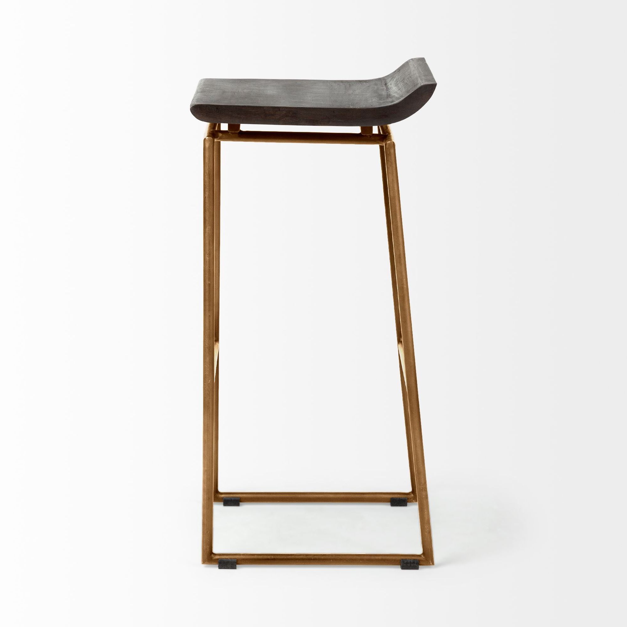 Mercana Givens 32" Counter Stool - Brown/Gold