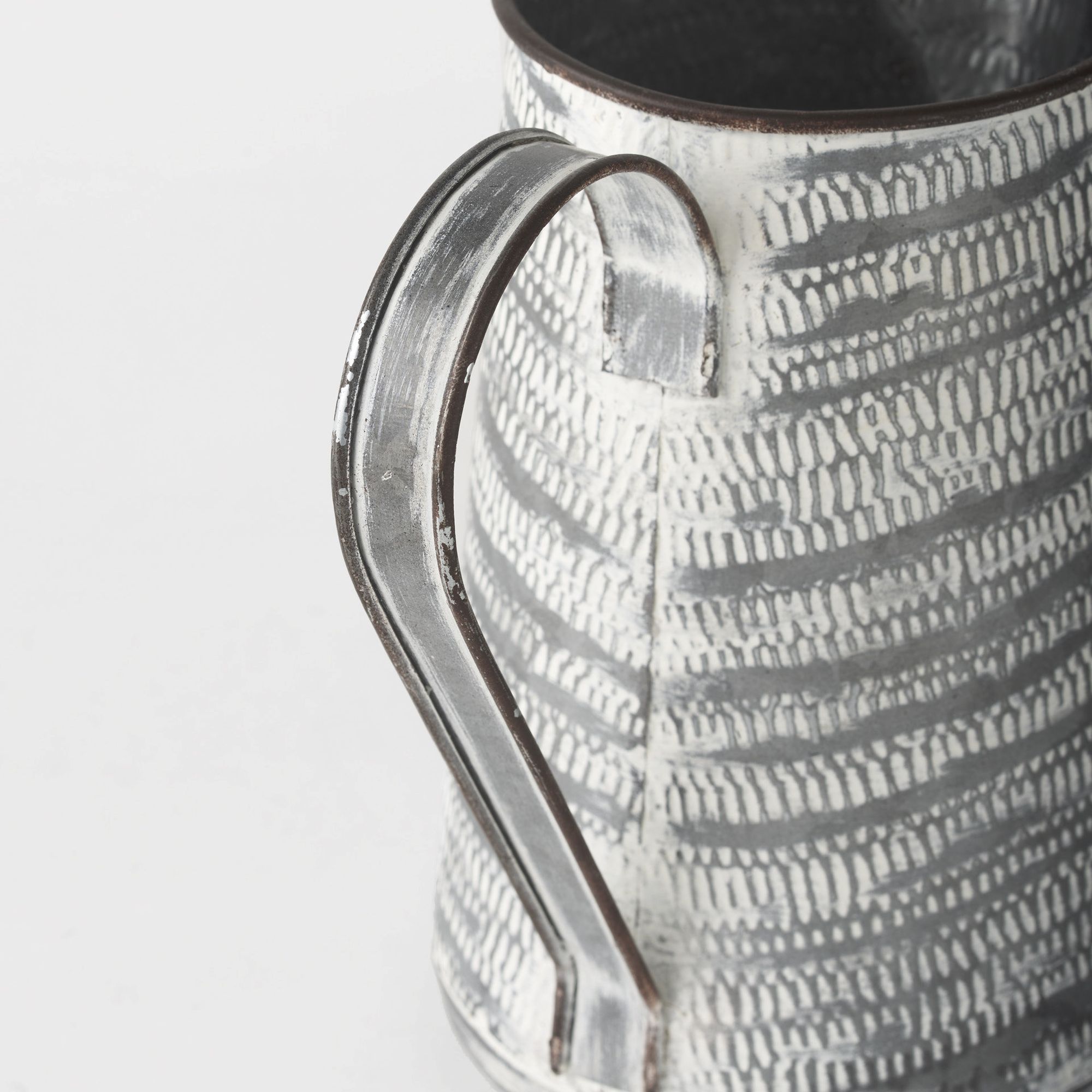 Mercana Serena I Metal Jug - Gray/White, Small