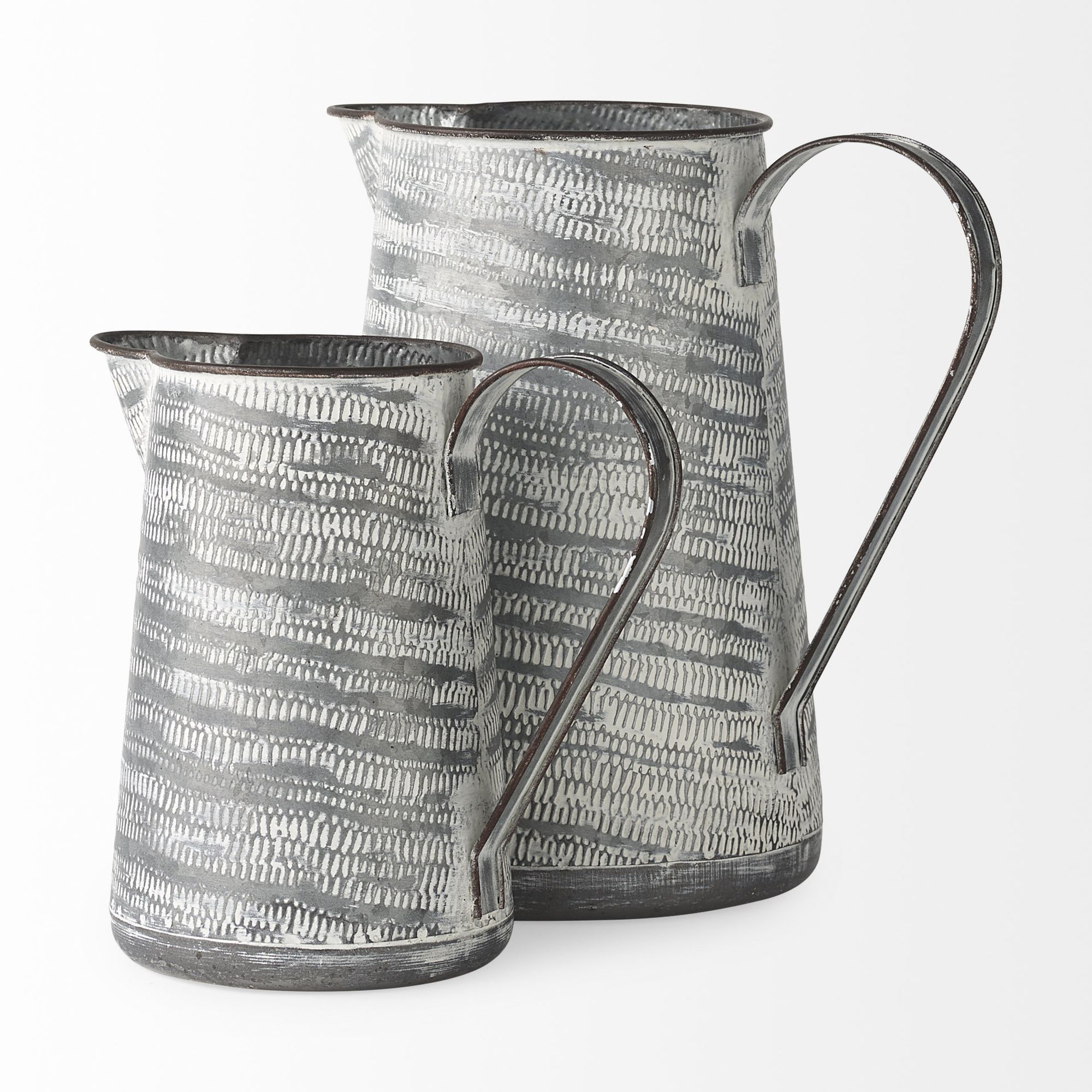 Mercana Serena II Metal Jug - Gray/White, Large