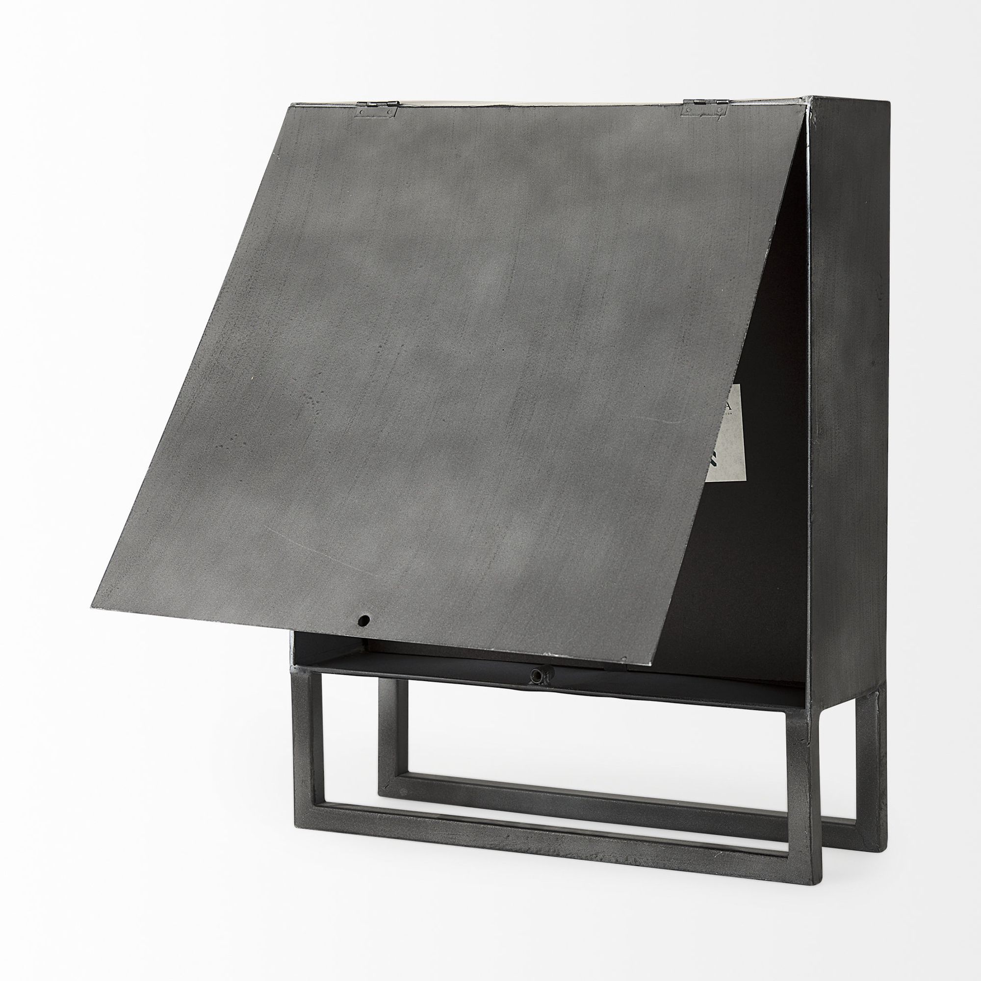 Mercana - Felix Gray Metal Square Table Clock