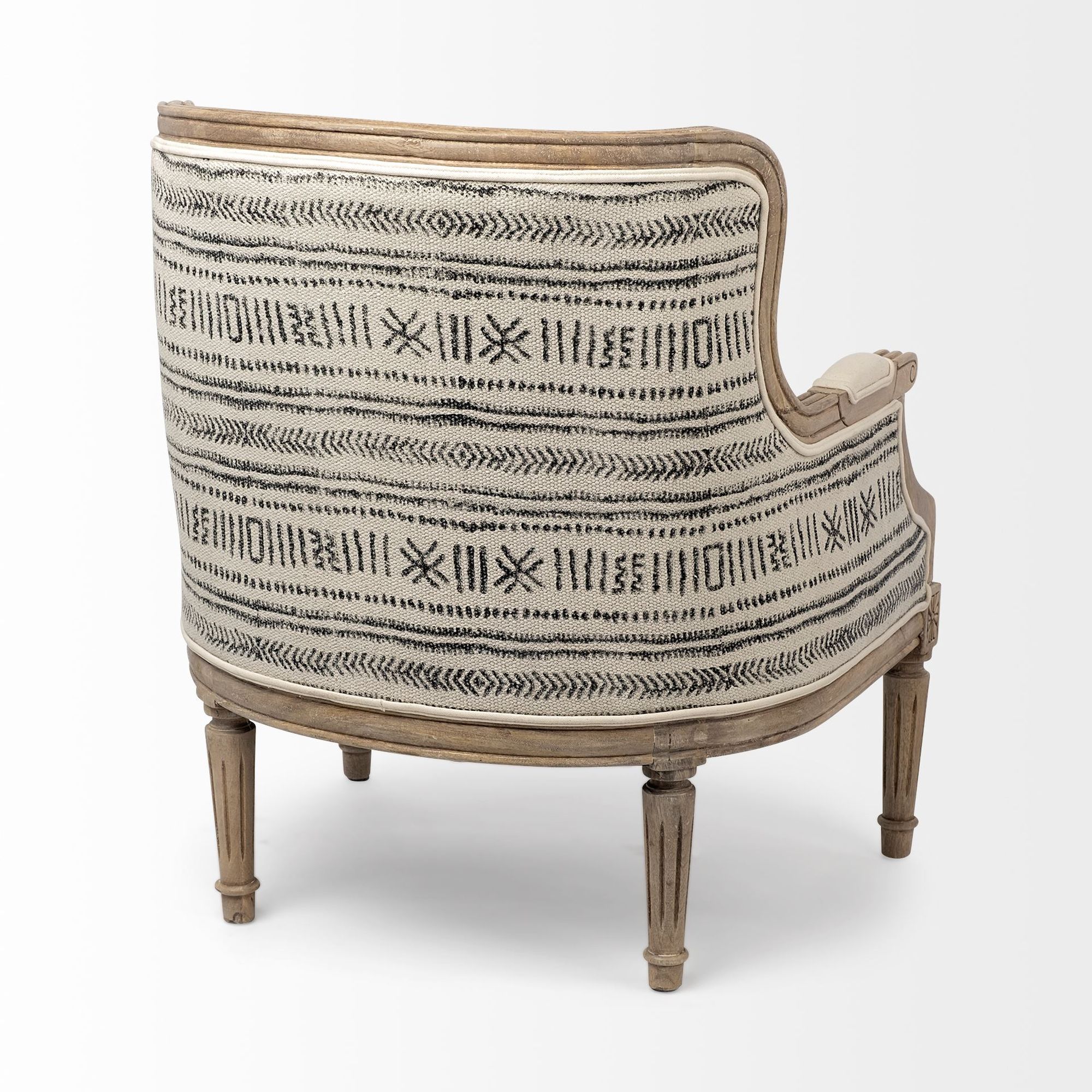 Mercana - Elizabeth Accent Chair in Cream, Fabric