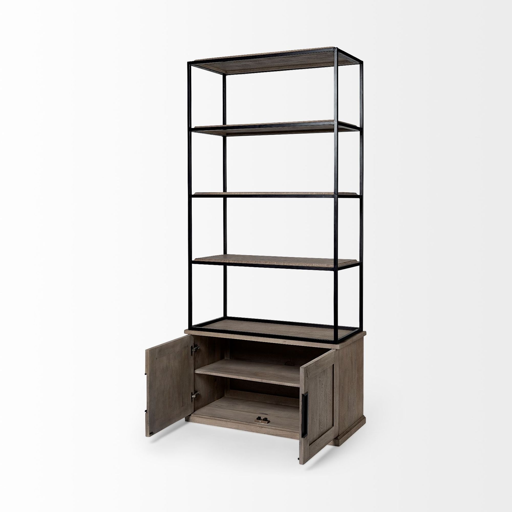 Mercana Braxton II Small Shelving Unit - Light Brown, Wood