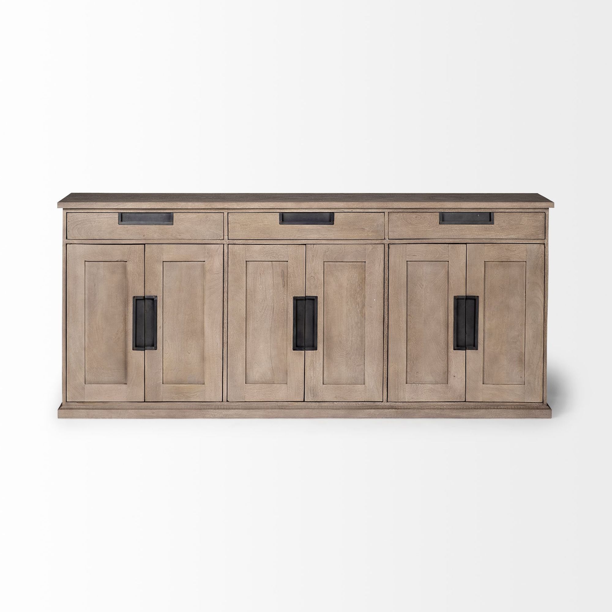 Mercana Braxton III 3 Drawers/6 Doors Sideboard - Natural, Wood