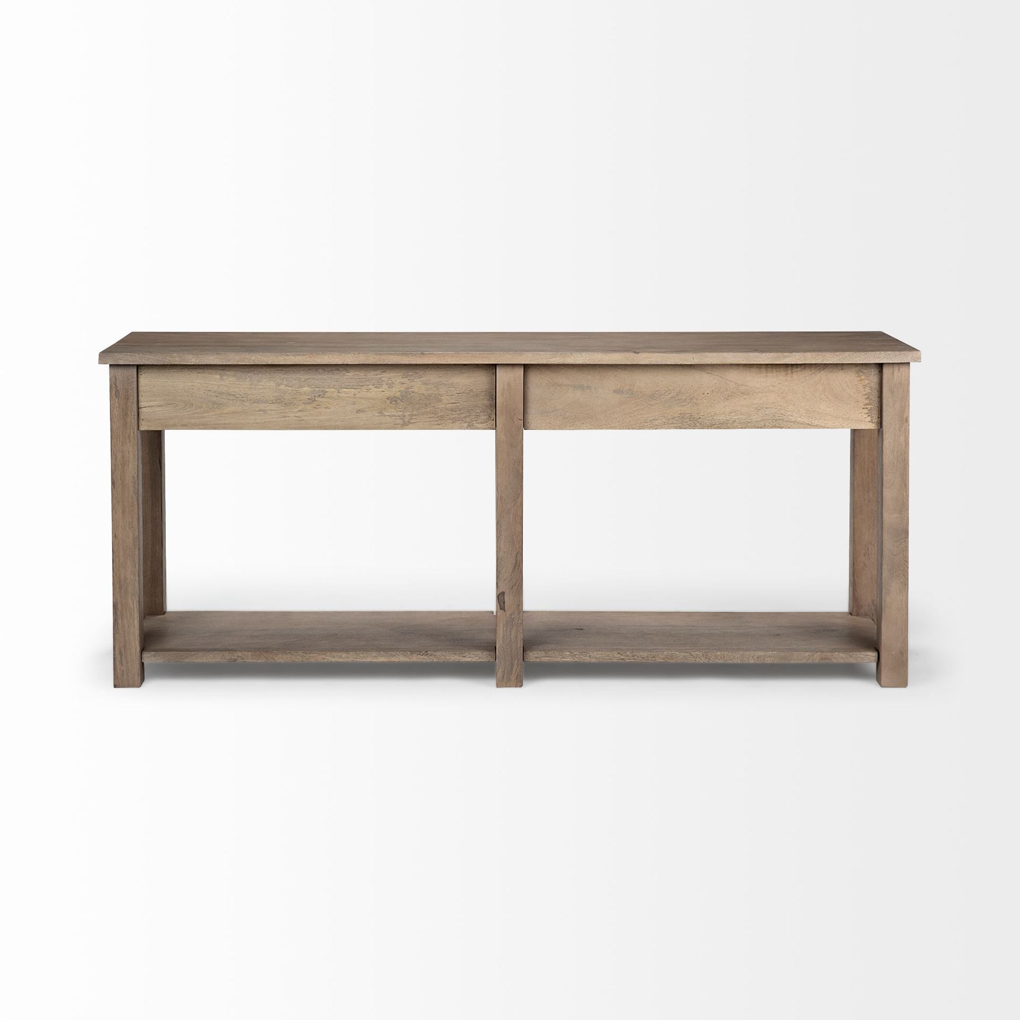 Mercana - Harrelson III Brown Wood 4 Drawer Console Table