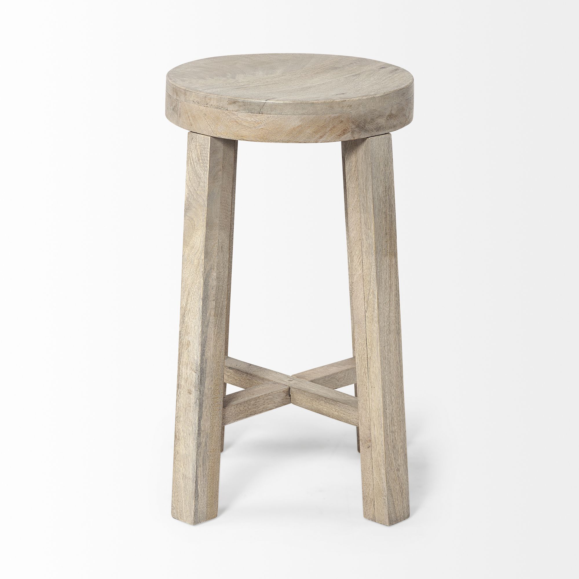 Mercana Brahma 26" Counter Stool - Whitewash