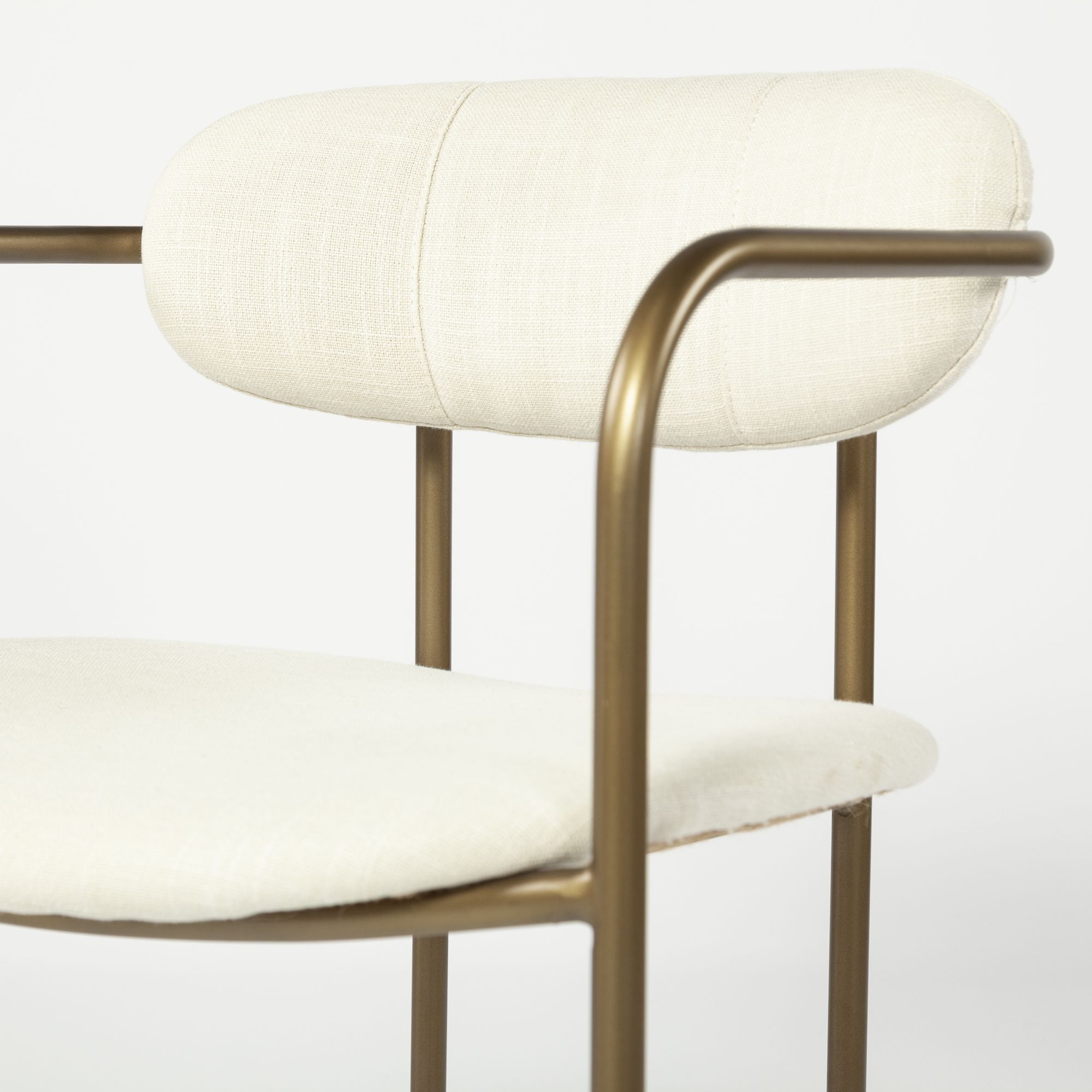 Mercana Parker Dining Chair - Cream/Gold