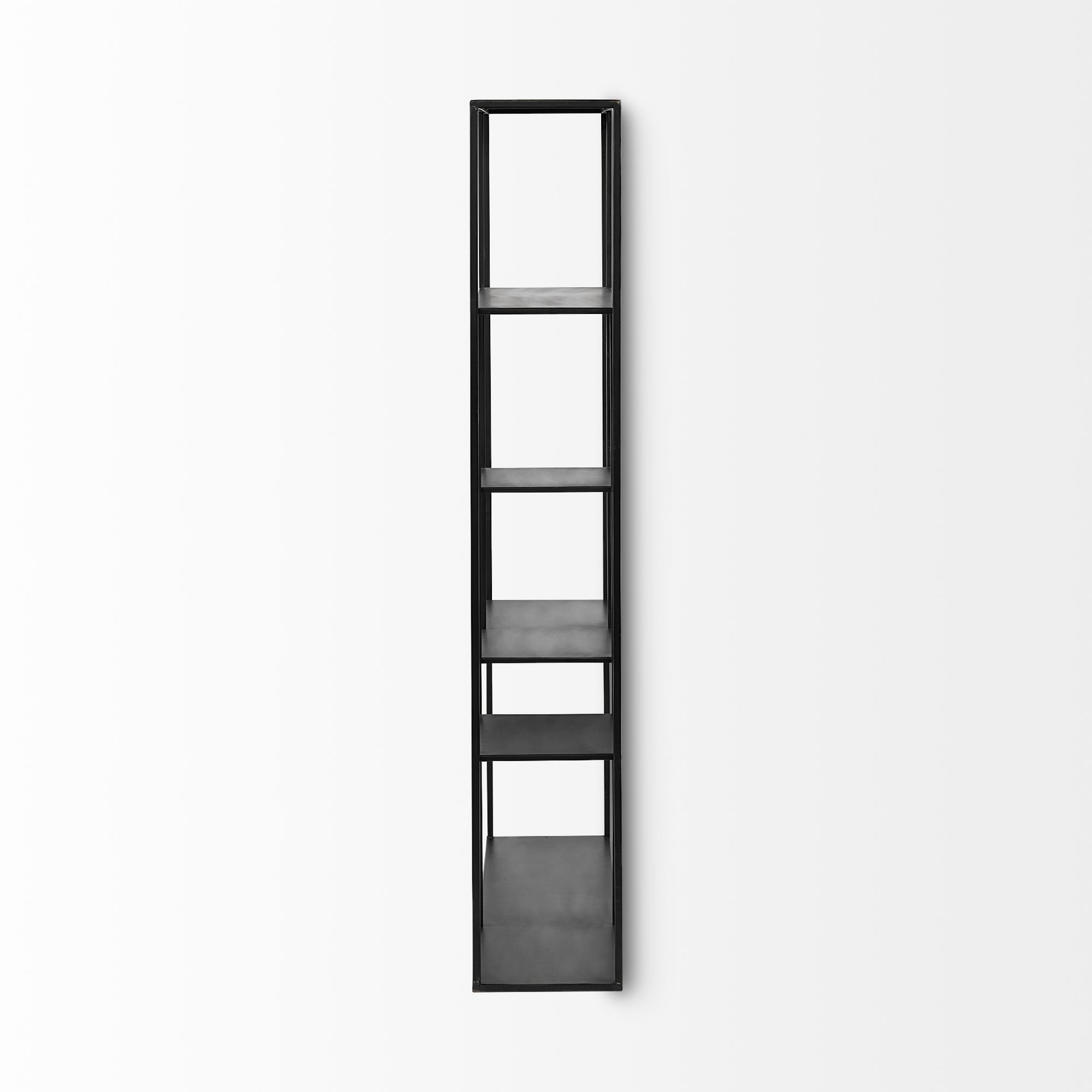 Mercana - Meridius Wall Mounted Black Multi-Level Metal Shelf