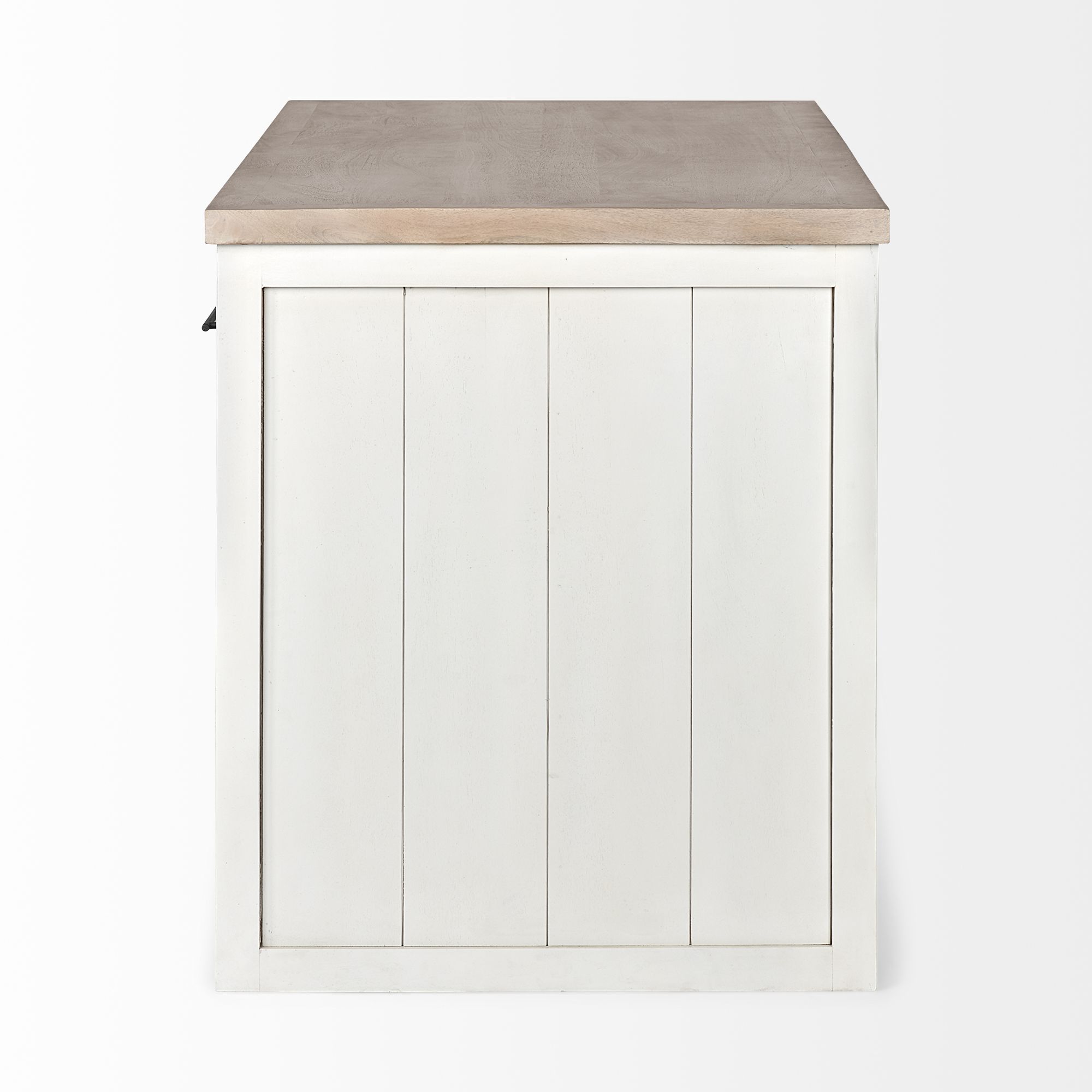 Mercana - Fairview Kitchen Island in White/Brown