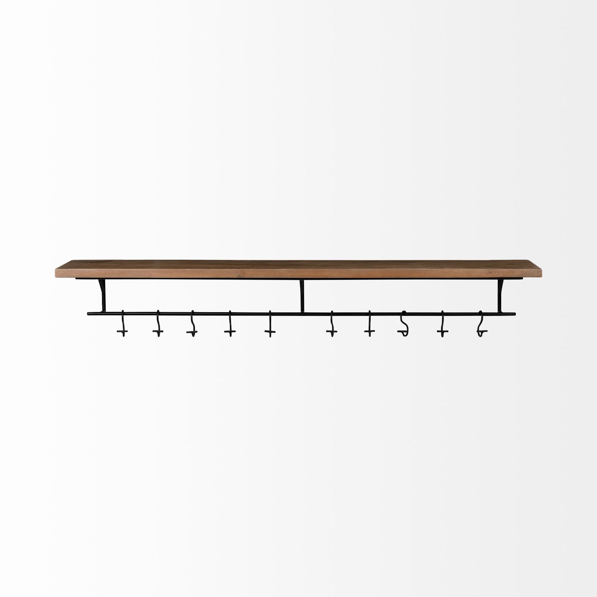 Mercana - Schutt Wall Mounted Wooden Shelf