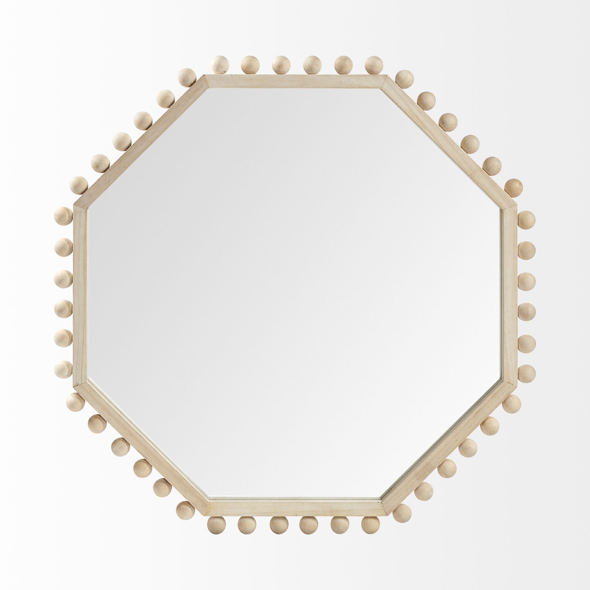 Mercana Torquay Wood Octagon Frame Mirror - Natural