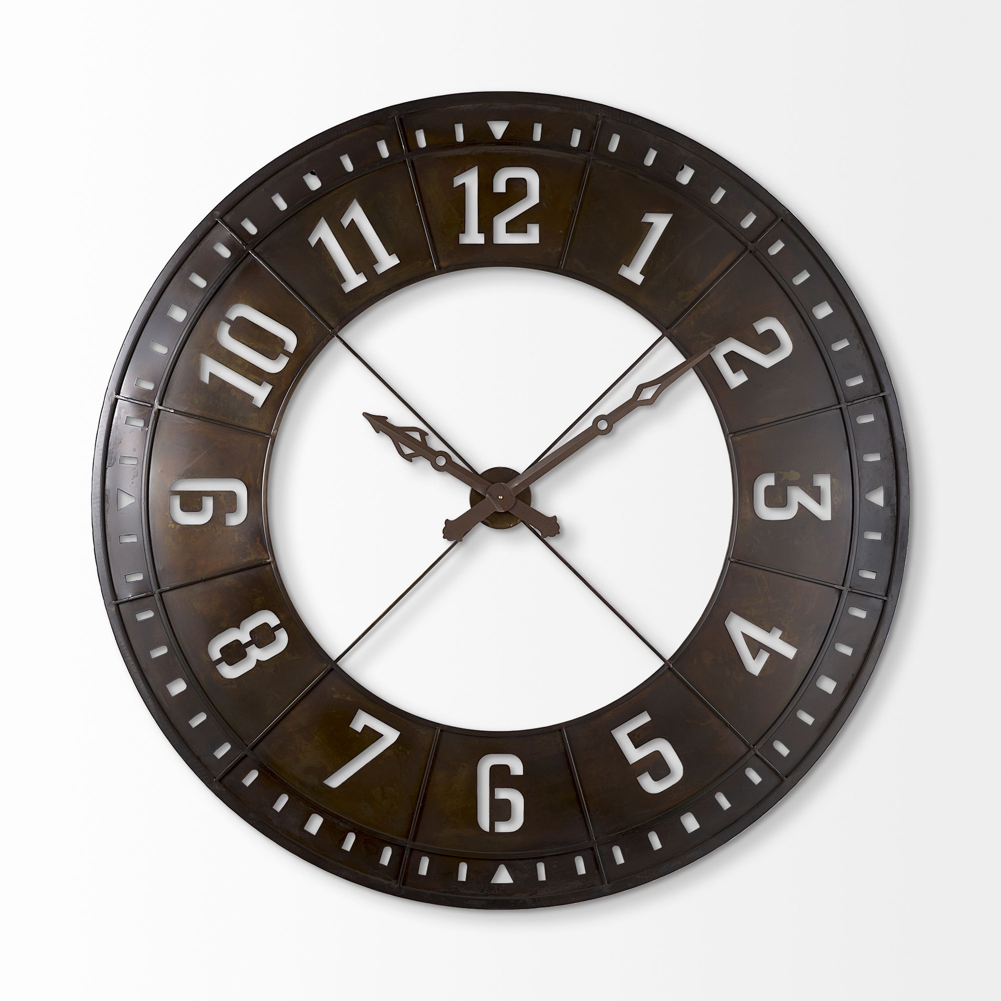 Mercana - Newcastle 56.5" Giant Oversize Industrial Wall Clock