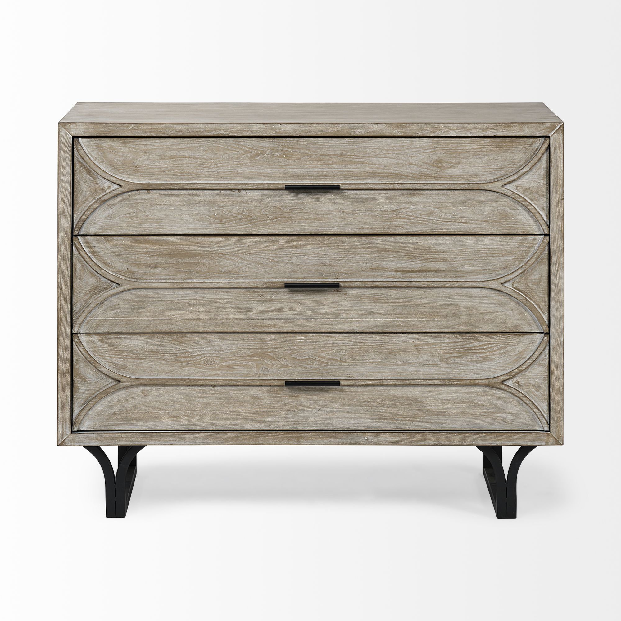 Mercana - Giselle I Fir Veneer 3 Drawer Accent Cabinet