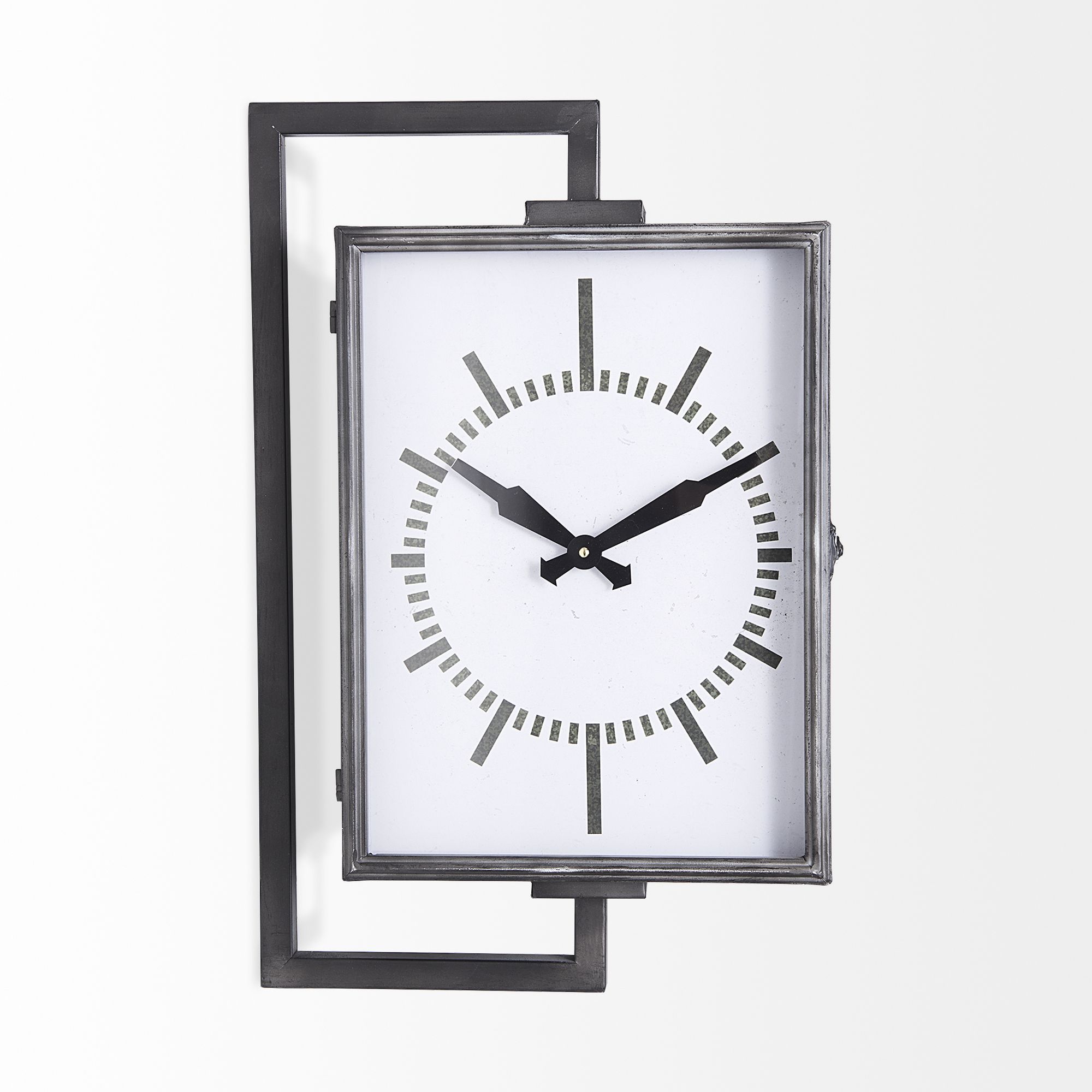 Mercana - Hagar Rectangular Large Industrial Wall Clock