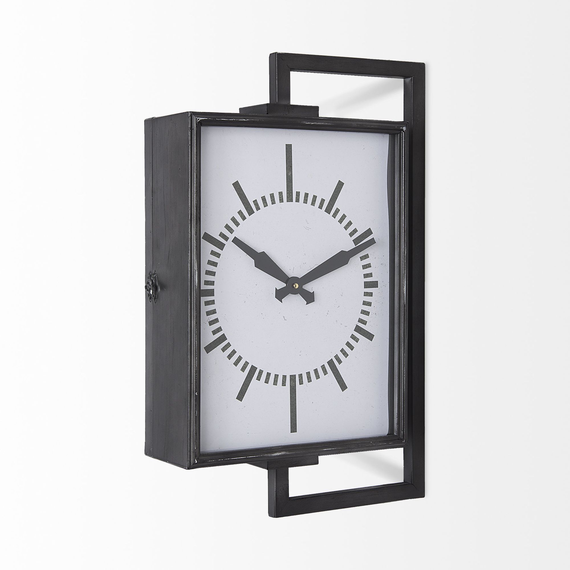 Mercana - Hagar Rectangular Large Industrial Wall Clock