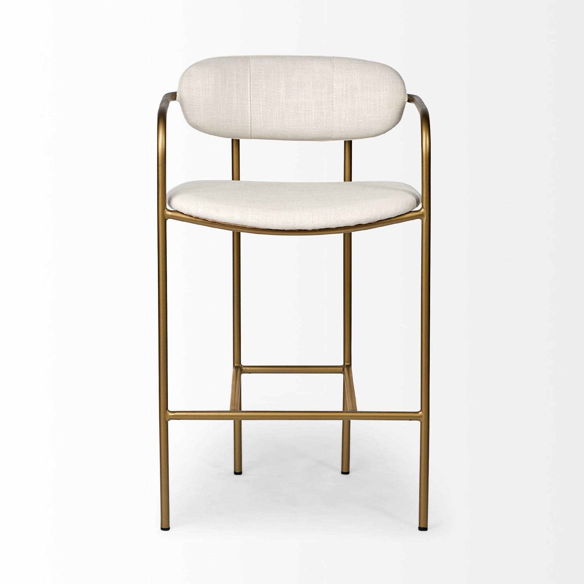 Mercana Parker 36" Counter Stool - Cream/Gold