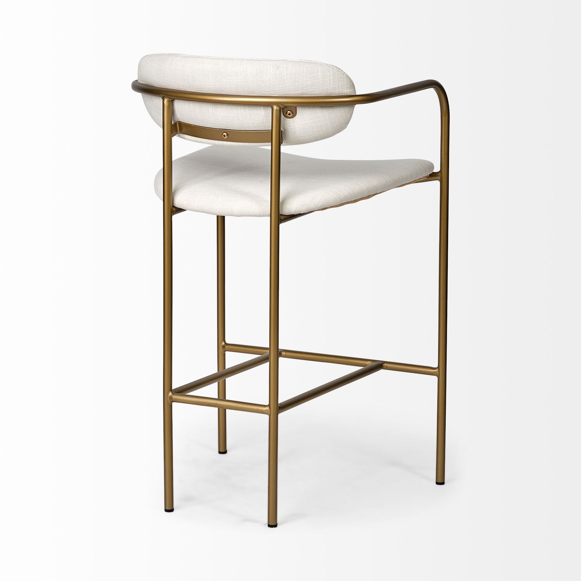 Mercana Parker 36" Counter Stool - Cream/Gold