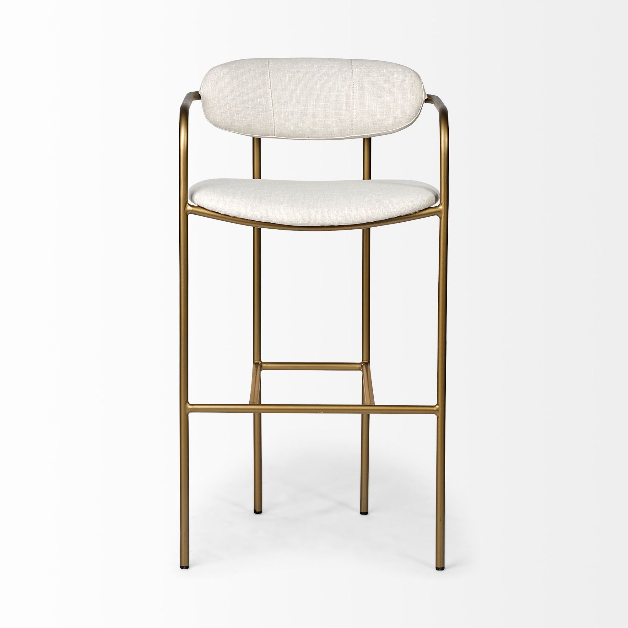 Mercana Parker 40" Counter Stool - Cream/Gold