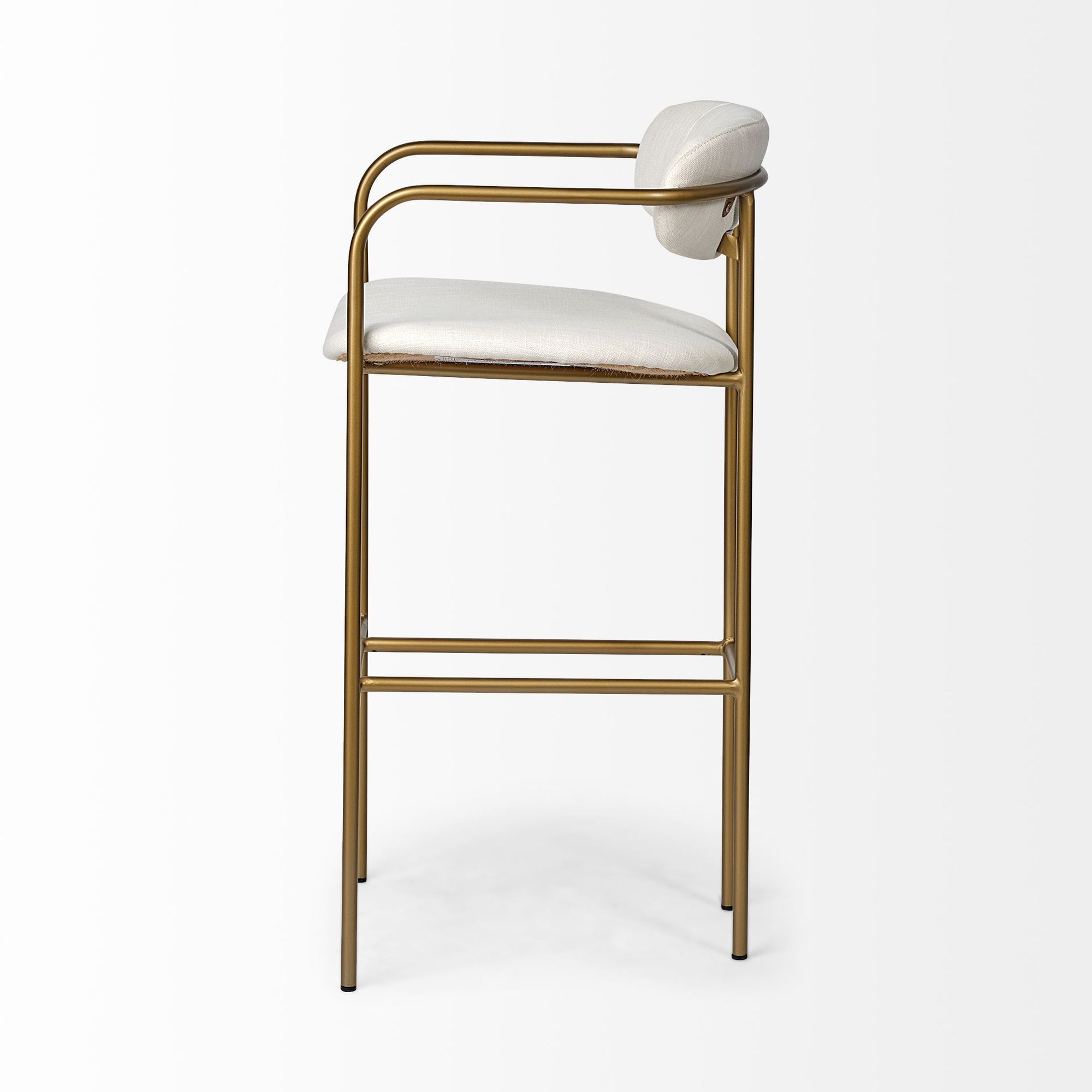 Mercana Parker 40" Counter Stool - Cream/Gold