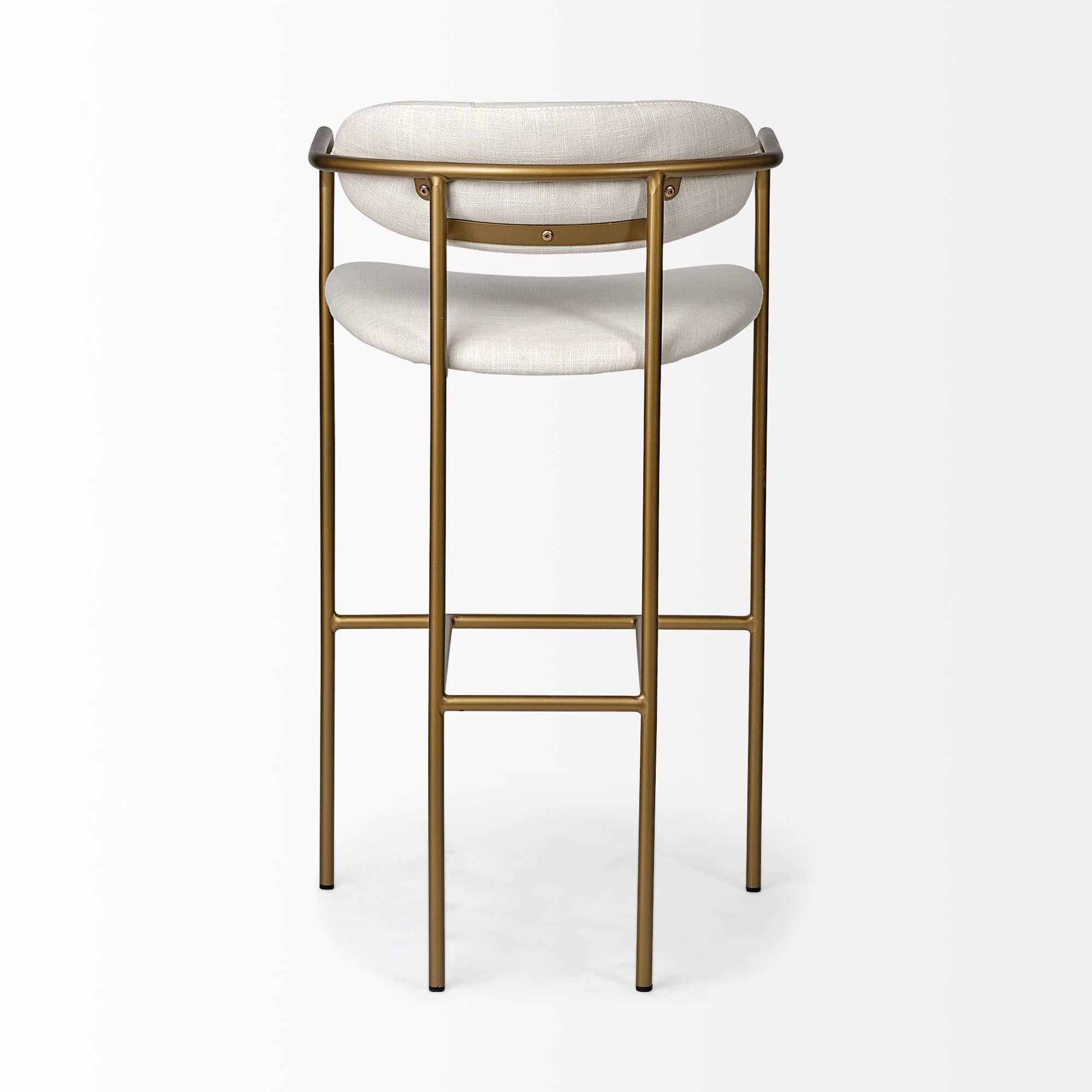 Mercana Parker 40" Counter Stool - Cream/Gold