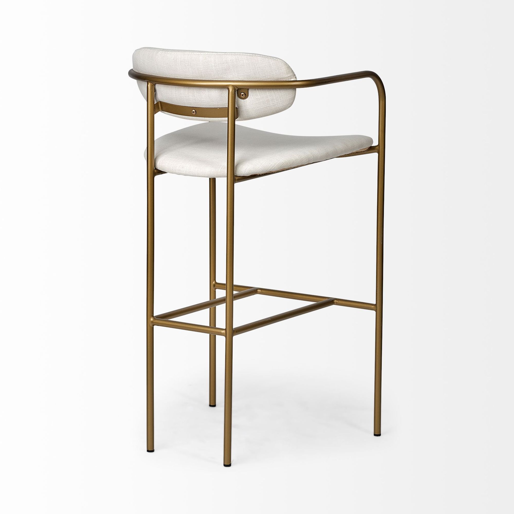 Mercana Parker 40" Counter Stool - Cream/Gold