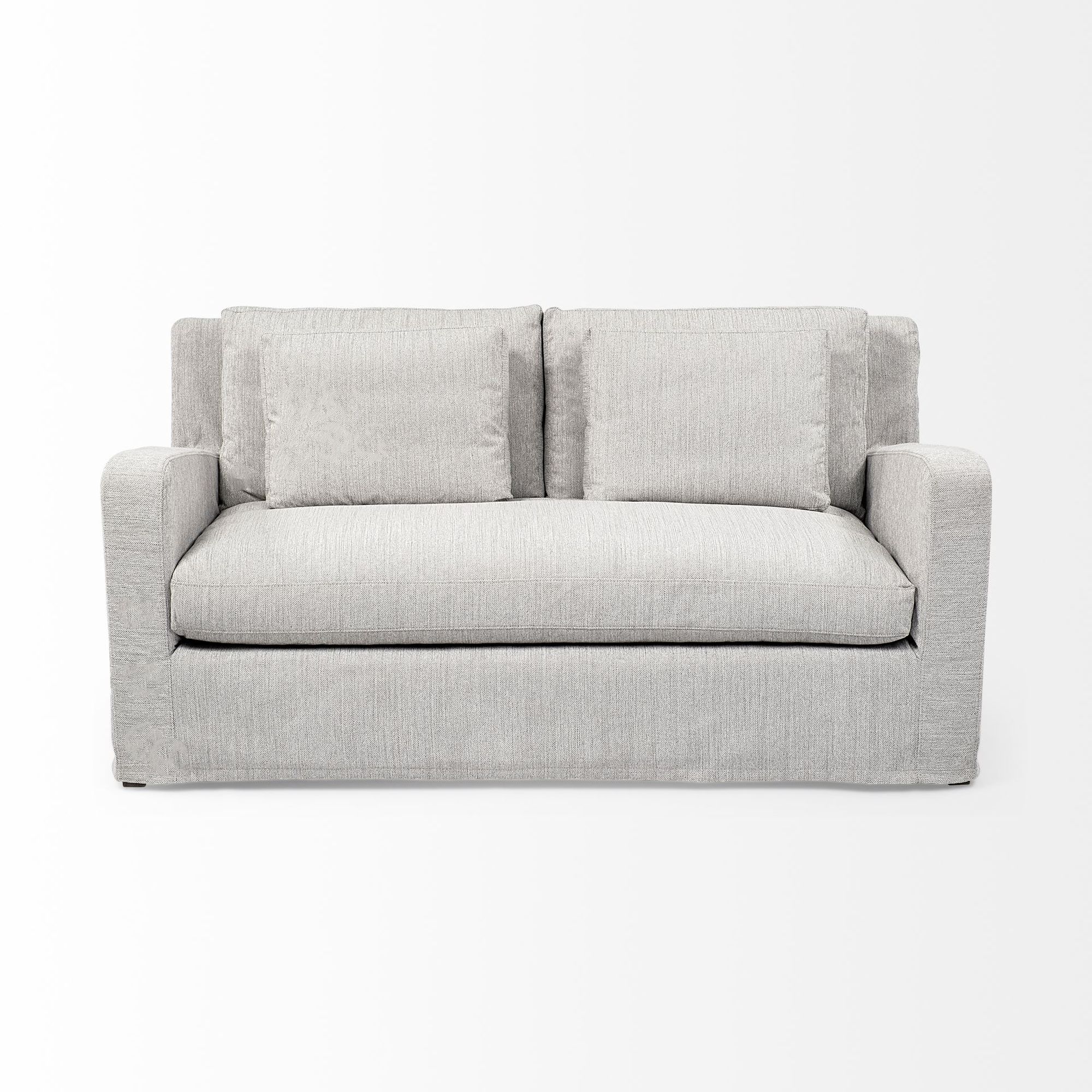 Mercana Denly 2 Seater Slipcover Loveseat - Frost Gray