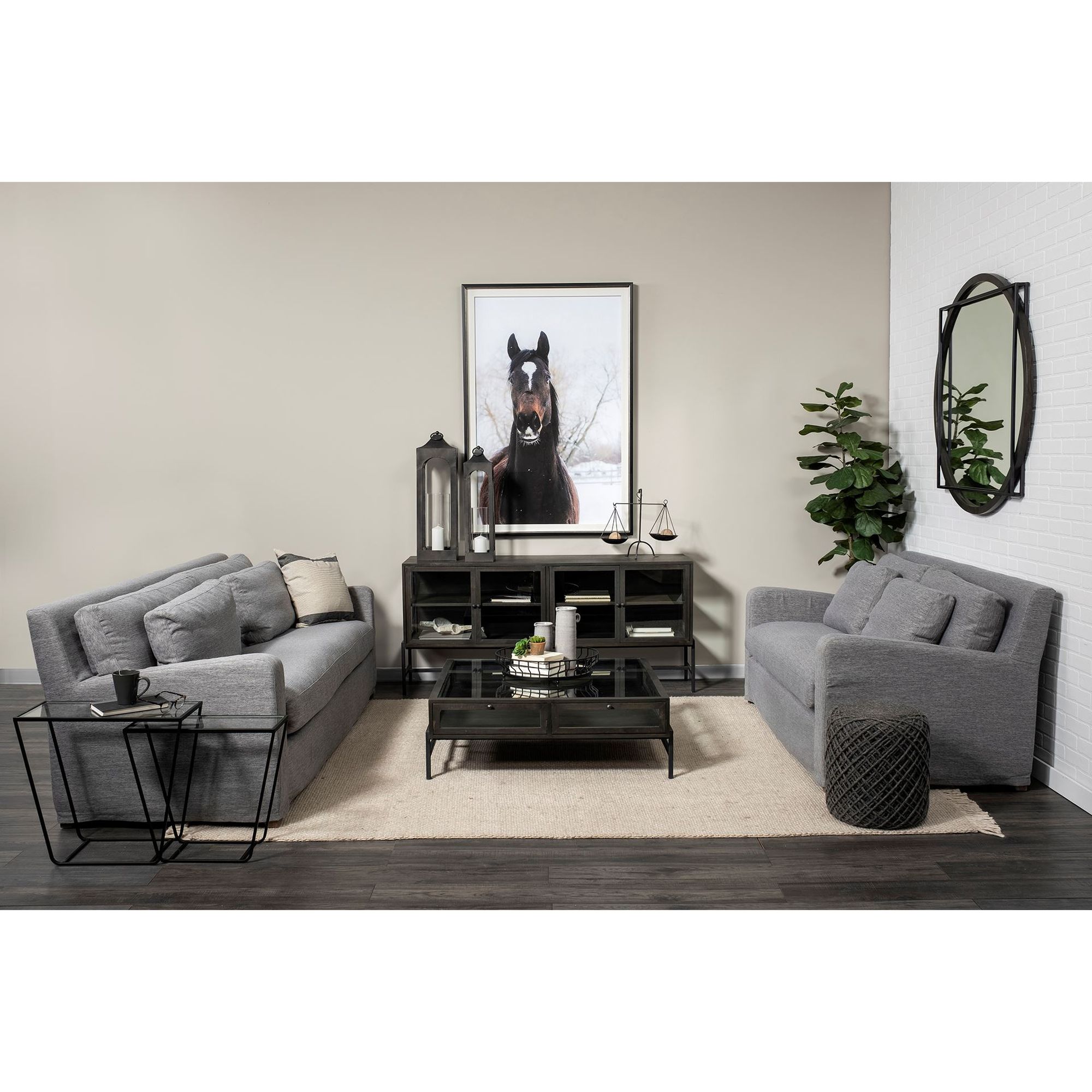 Mercana Denly 3 Seater Sofa - Casterock Gray