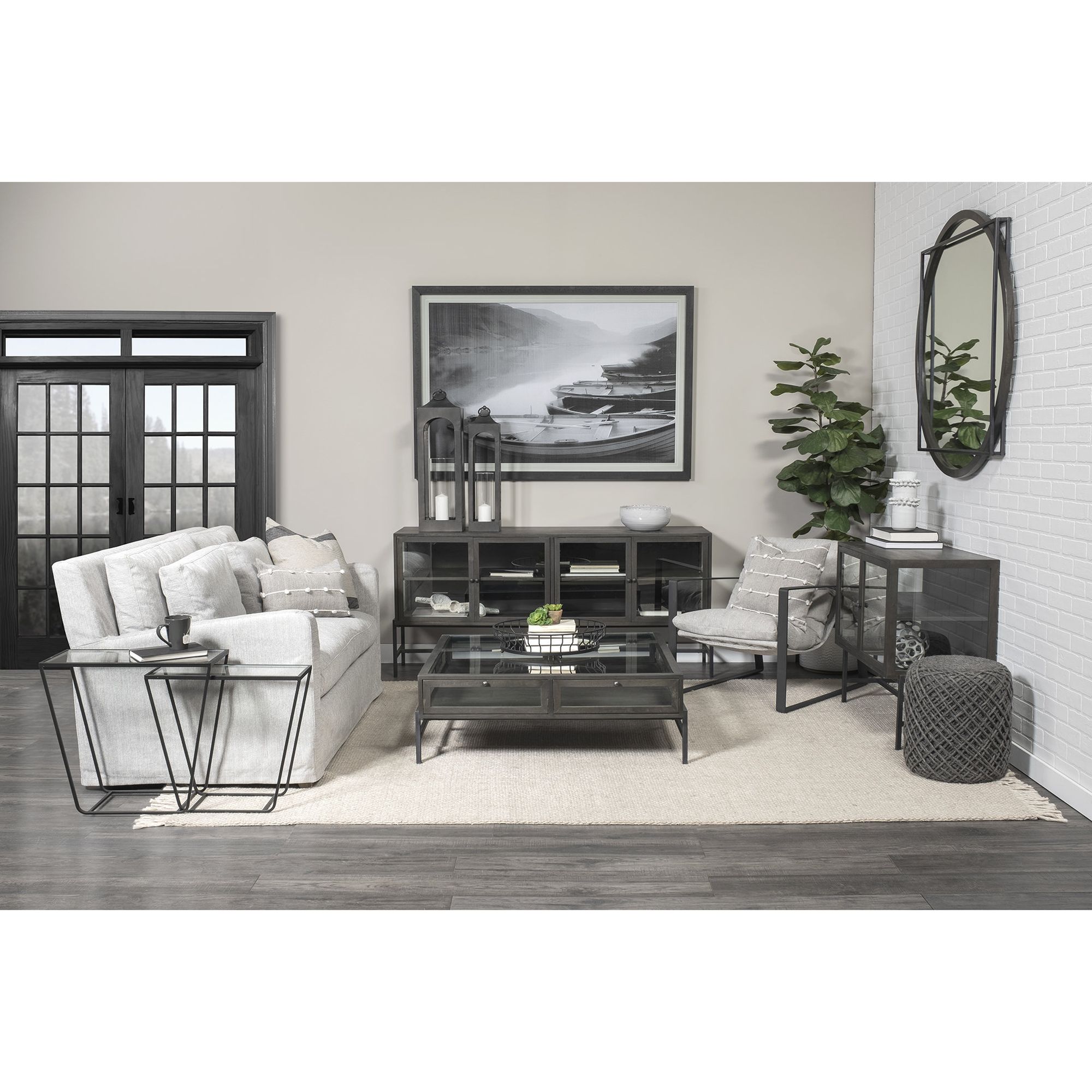 Mercana Denly 3 Seater Sofa - Frost Gray