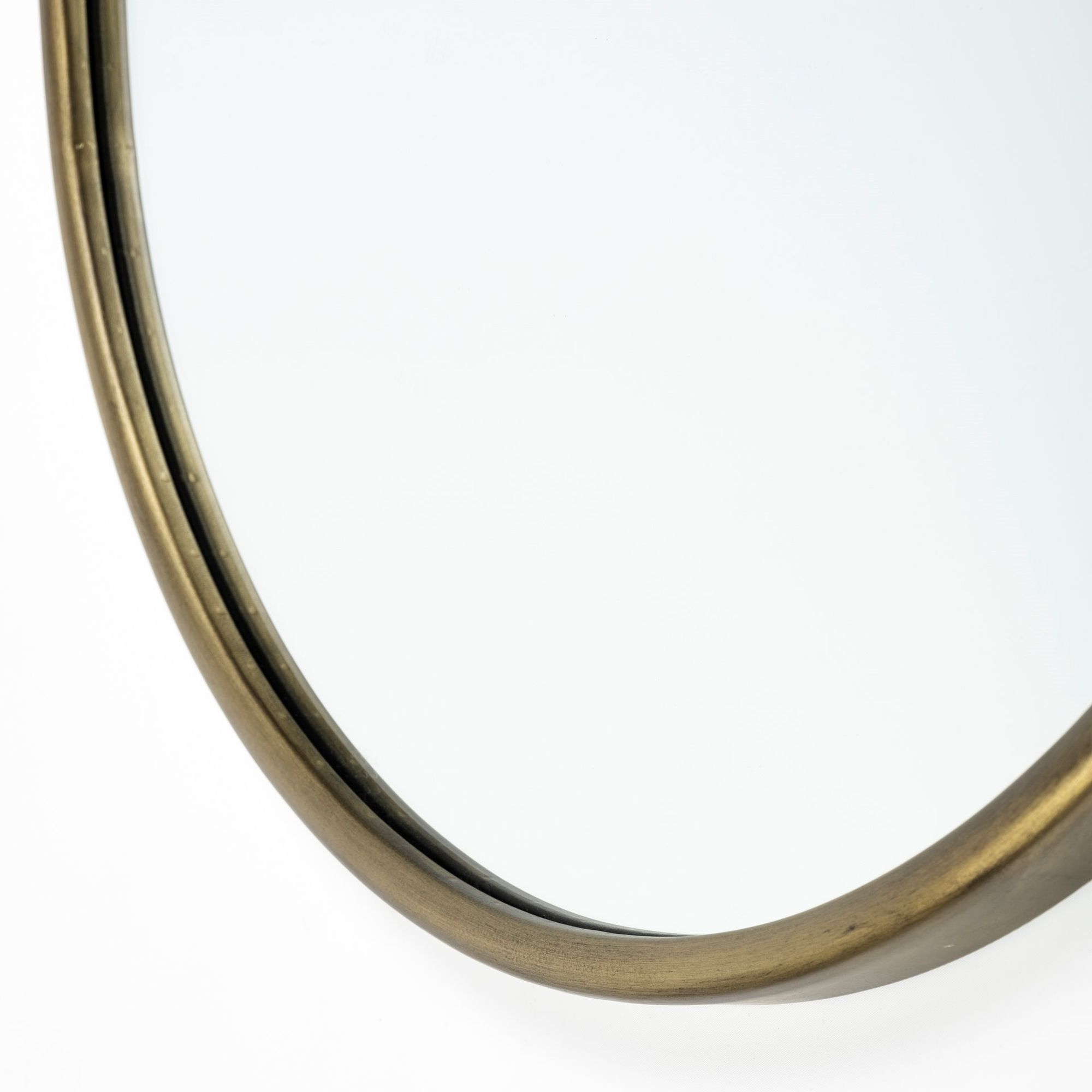 Mercana Sylvia I Oval Frame Wall Mirror - Gold