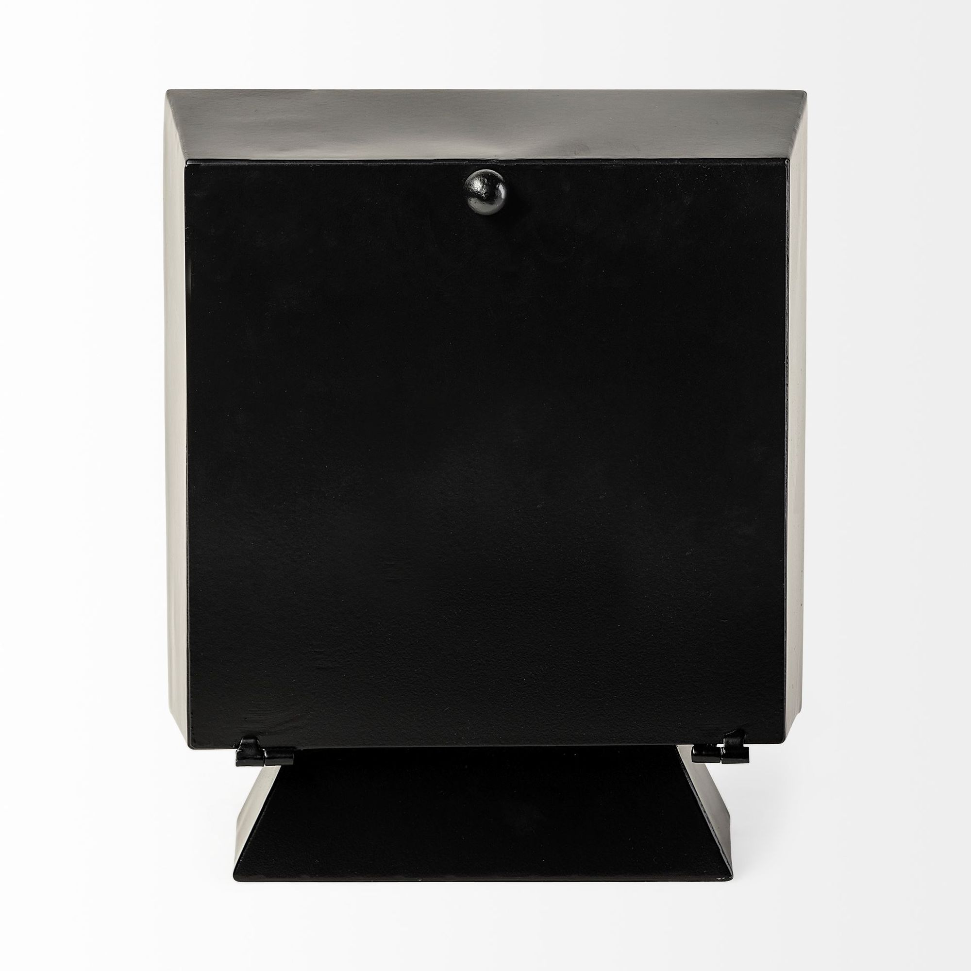 Mercana Ralph I Metal Square Table Clock - Black