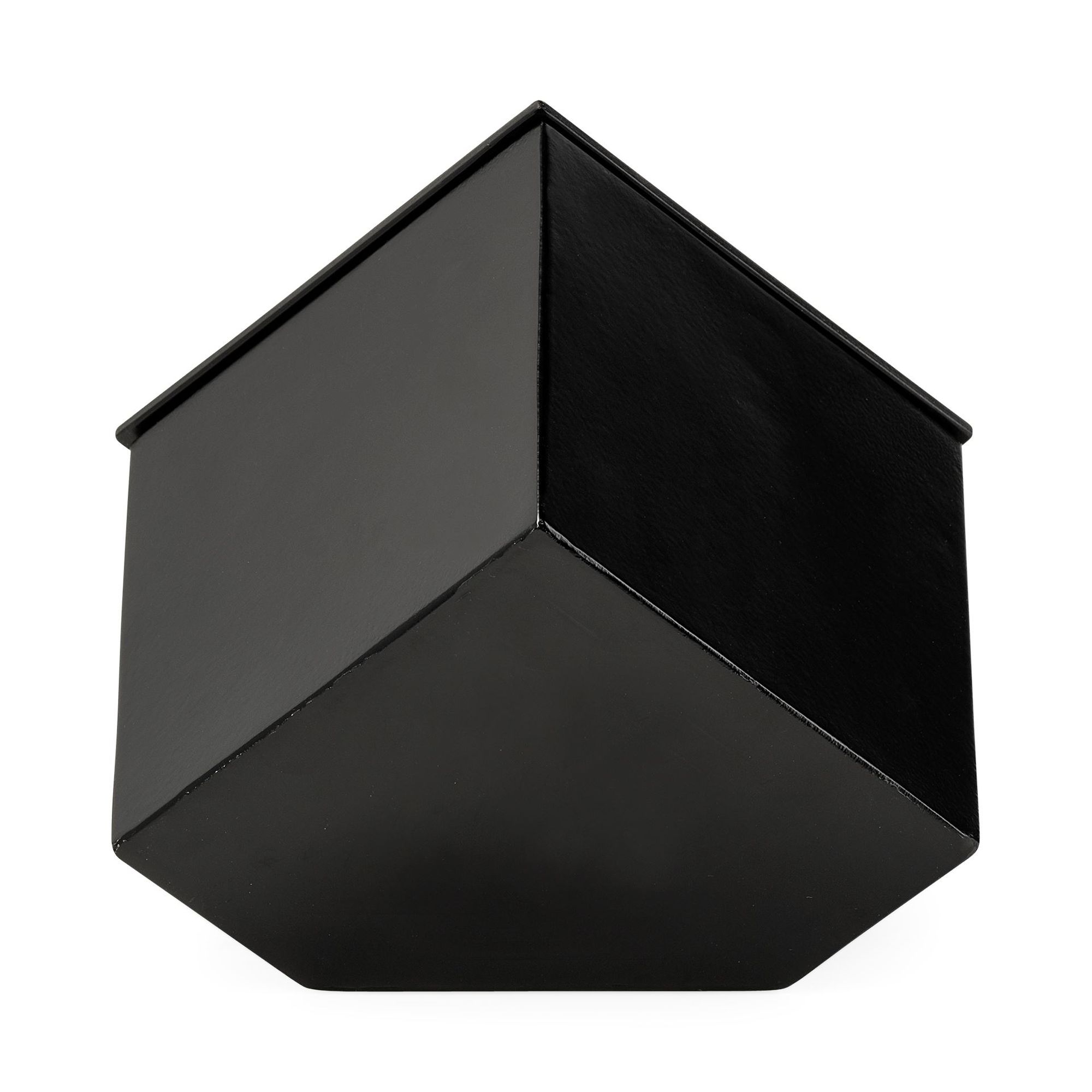 Mercana Ralph II Metal Cube Table Clock - Black