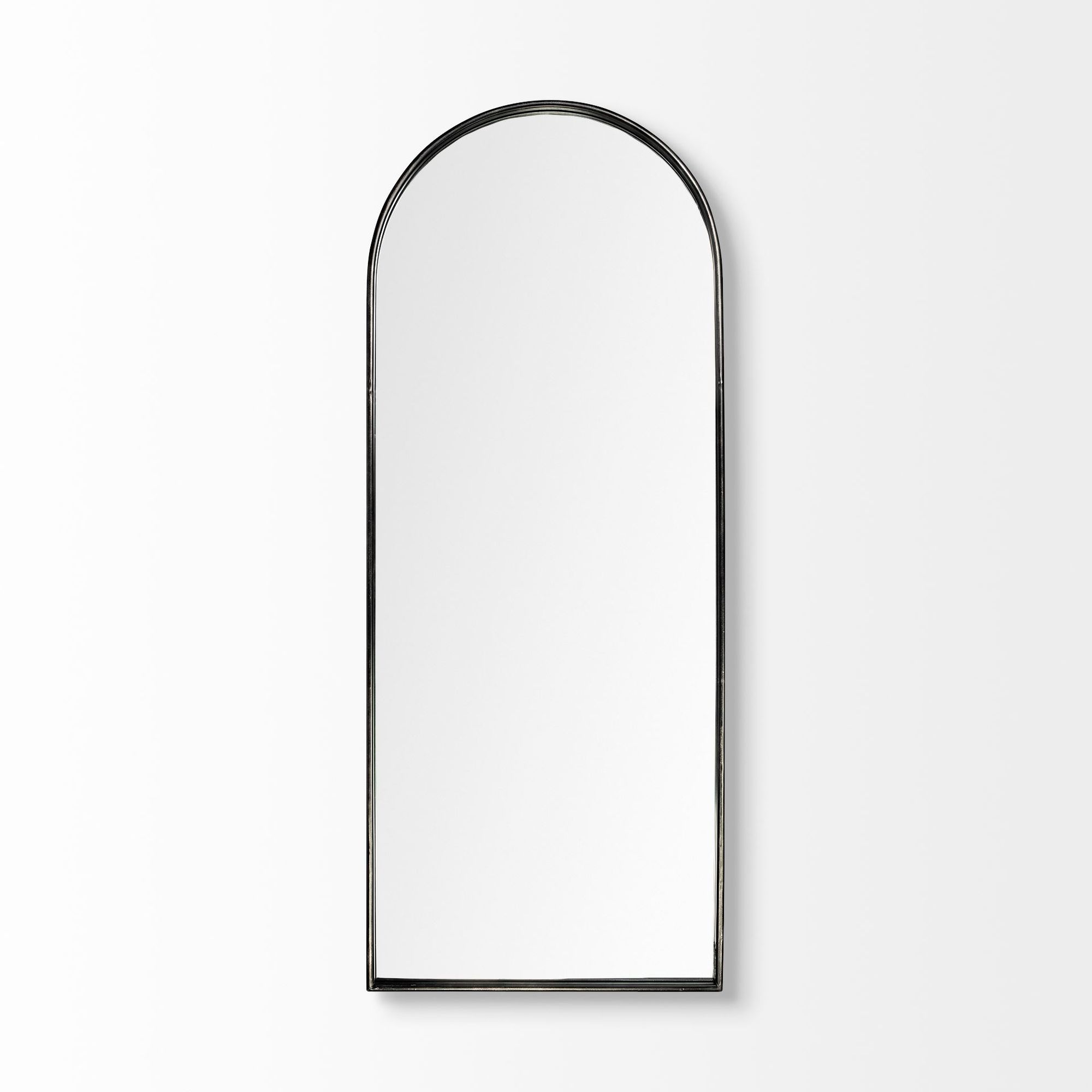 Mercana Agatha Rounded Arch Frame Full Length Mirror - Black